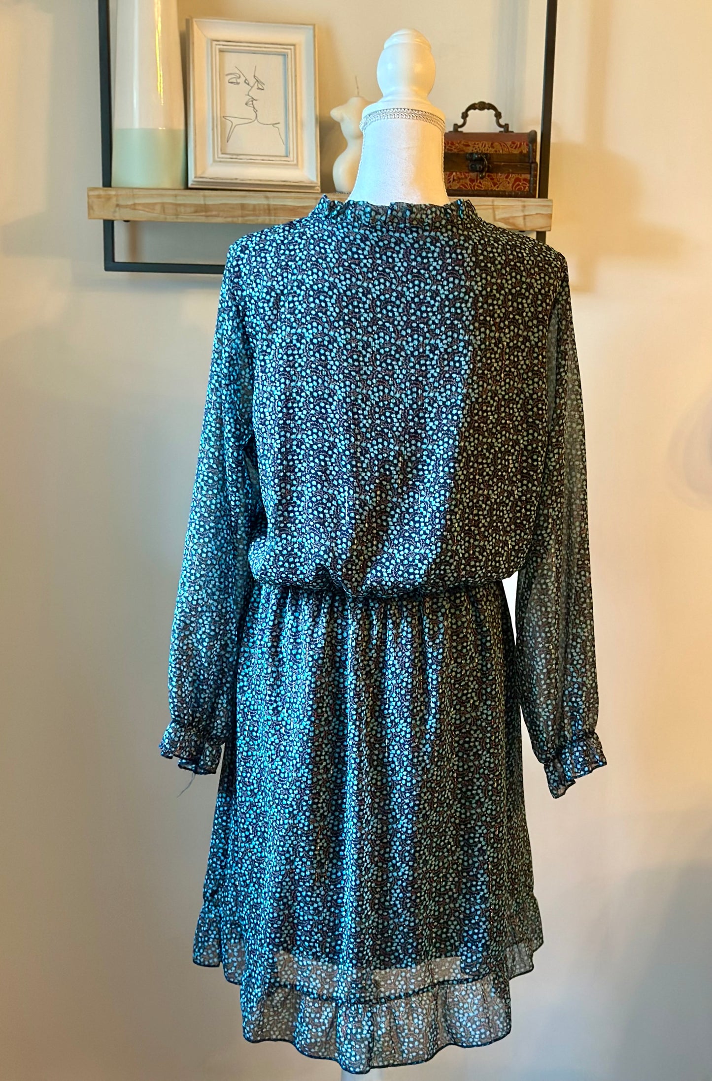 Robe imprimée, fabriquée en France T.40/42