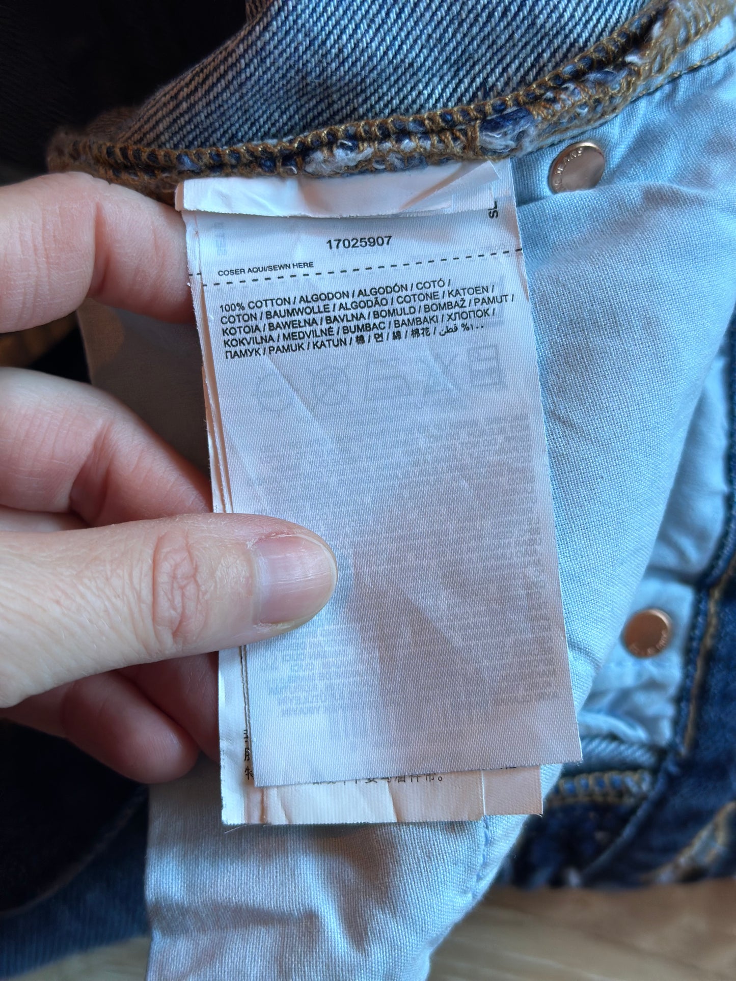 Jean droit bleu denim modèle Havana T.32