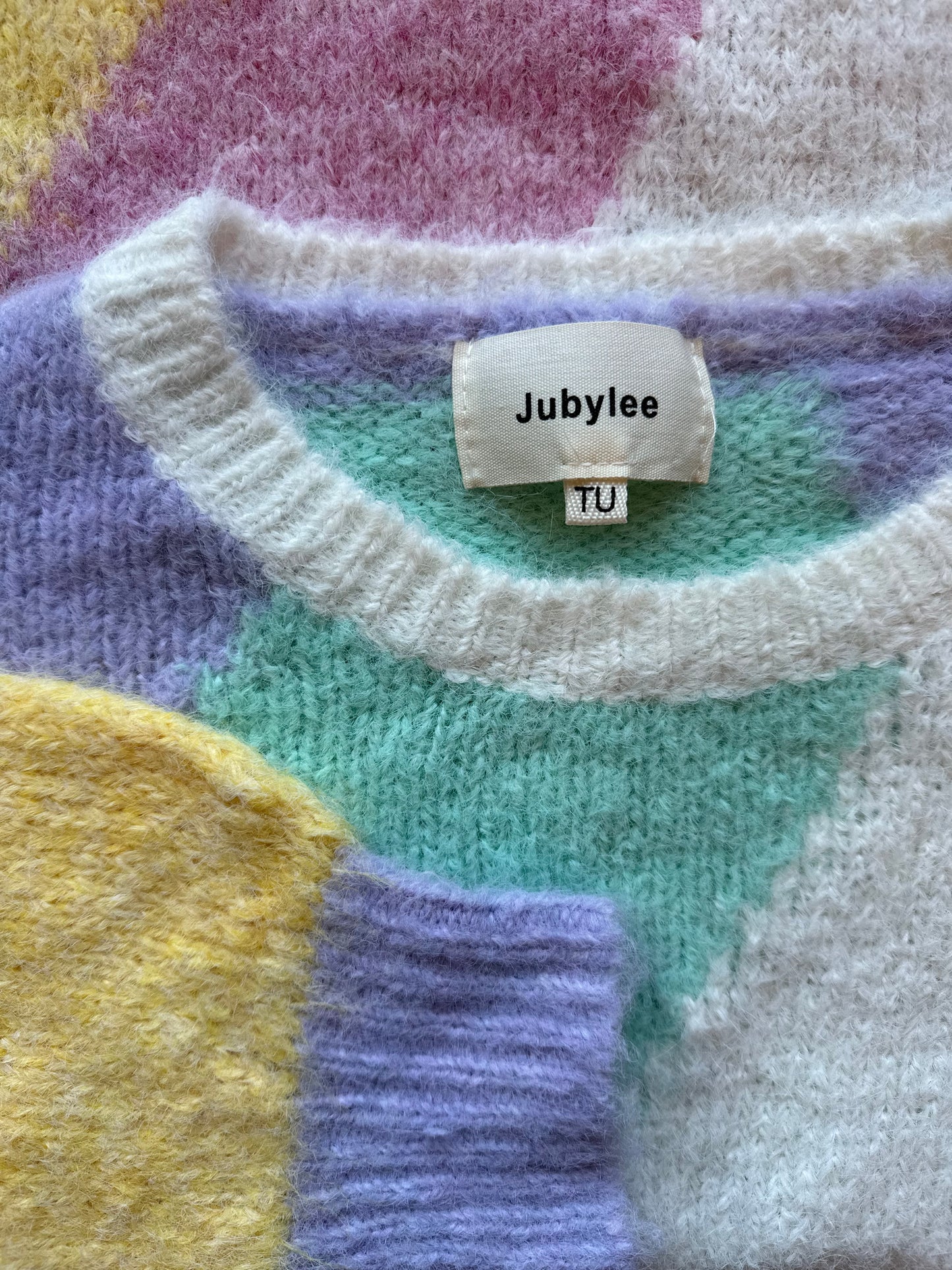 Pull en maille colorée tout doux taille unique
