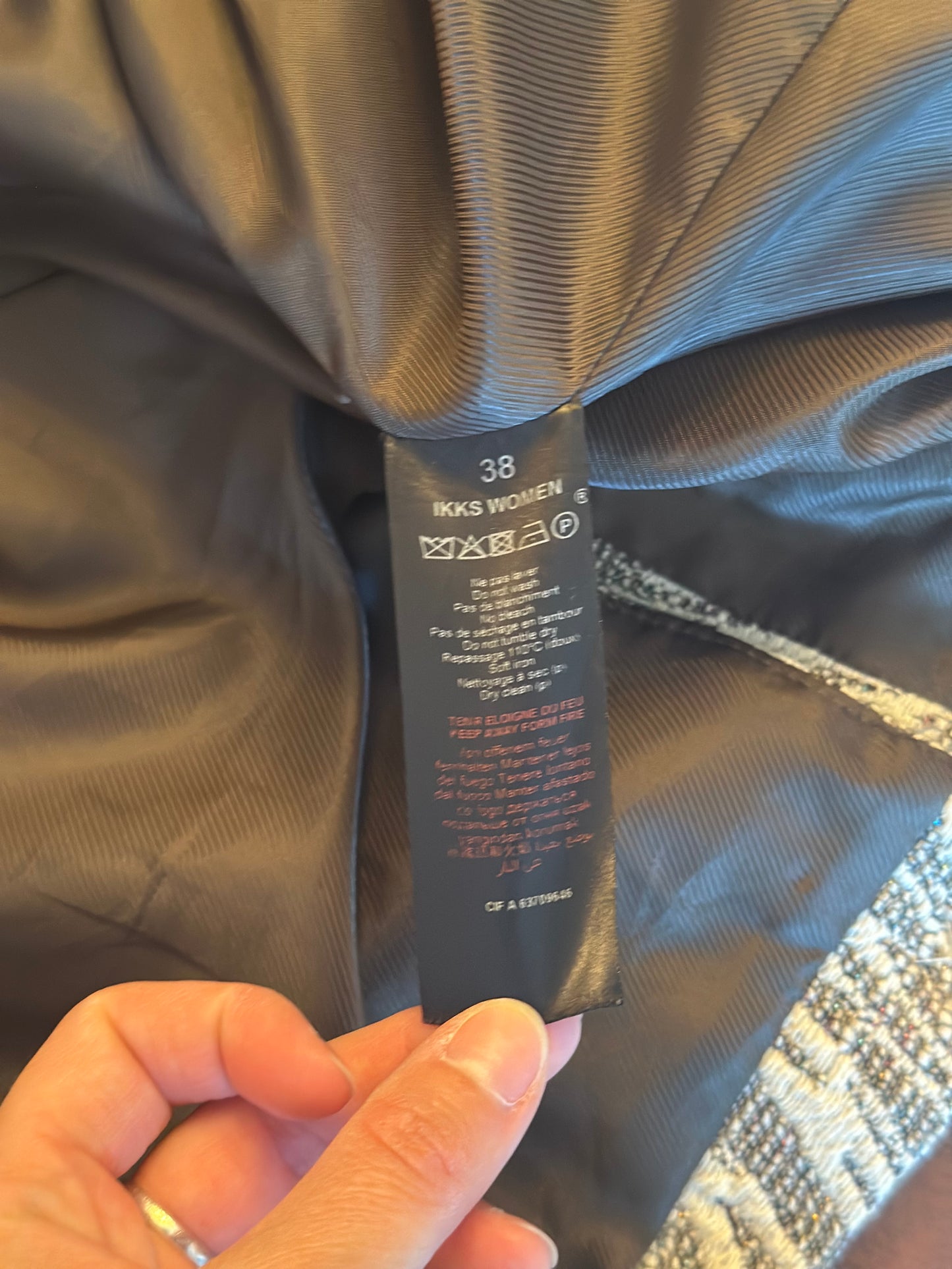 Manteau imprimé feuillage T.38