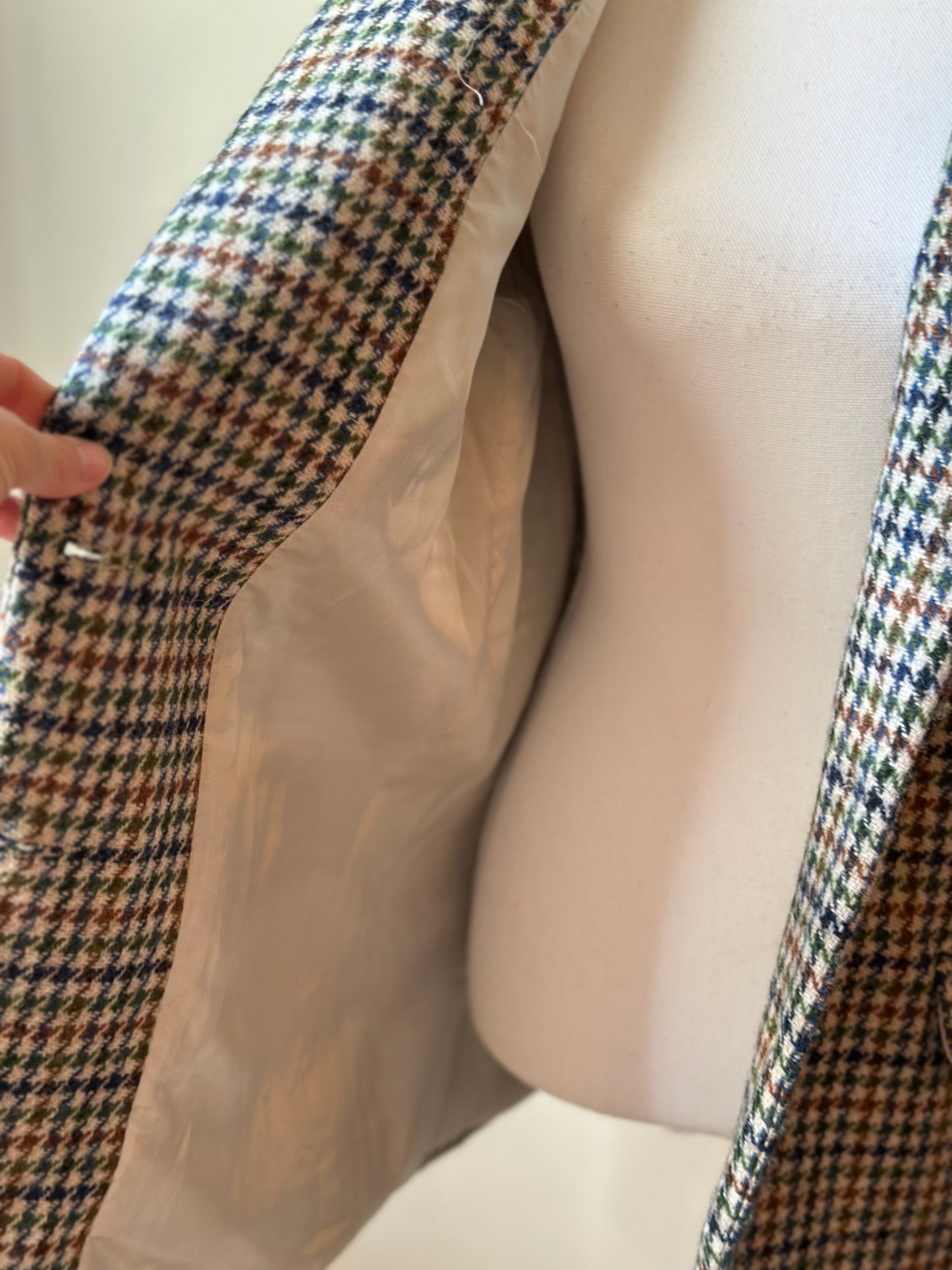 Veste de blazer en laine Ralph en laine à motif pied-de-poule T.36