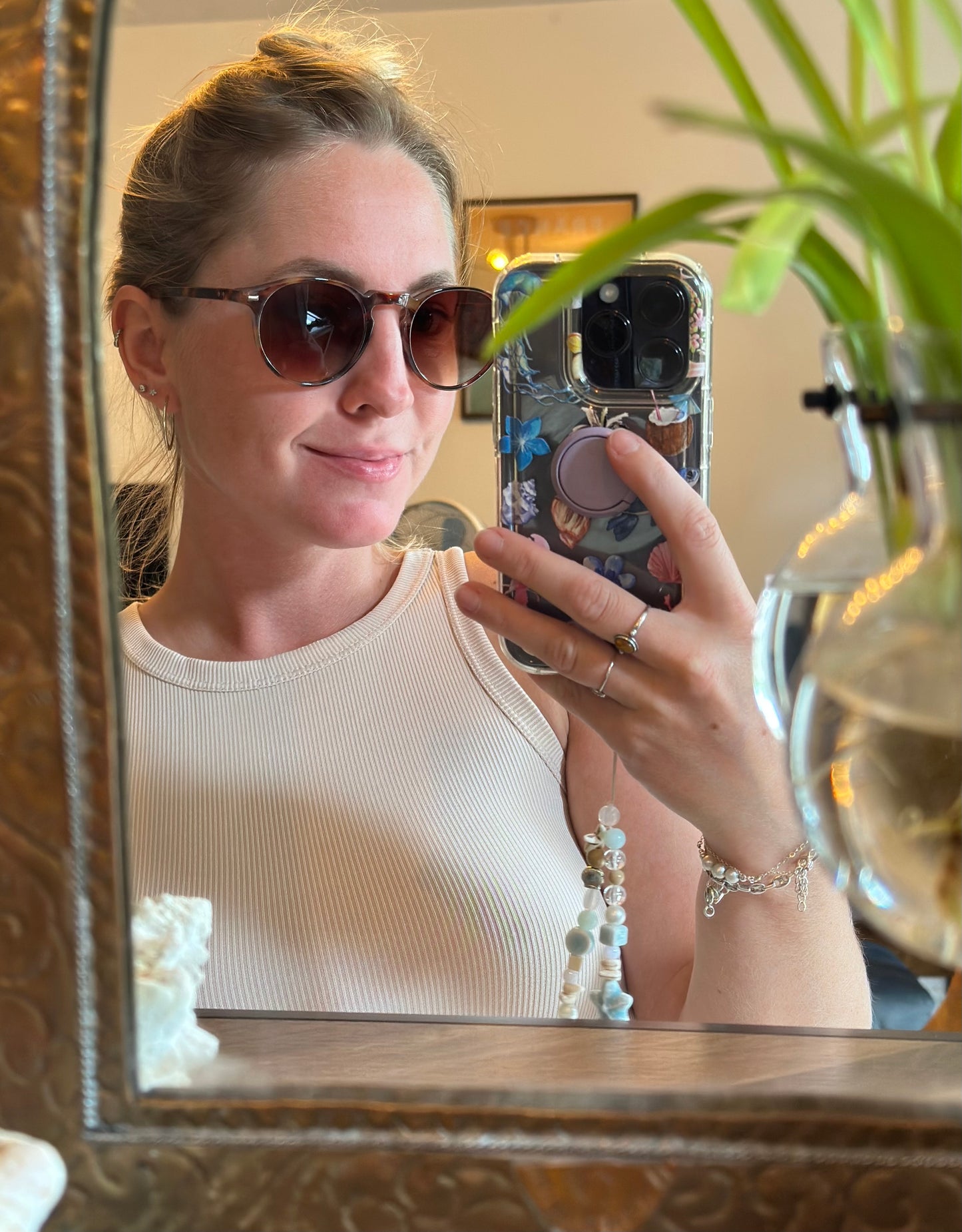 Lunettes de soleil unisexe – monture écaille brun protection UV