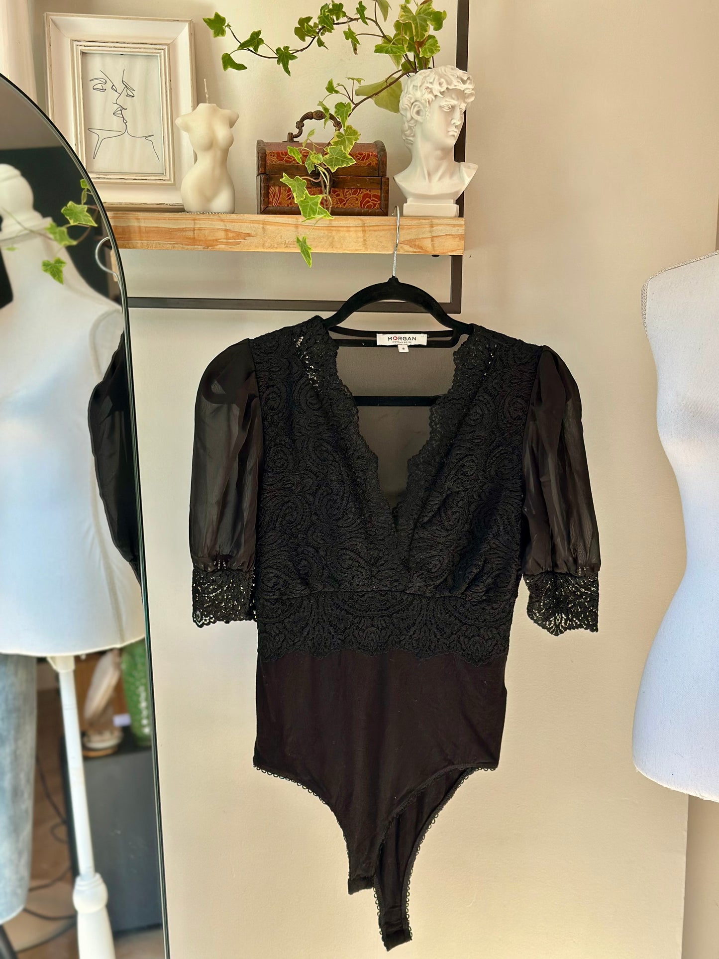 Body en dentelle noire T.36
