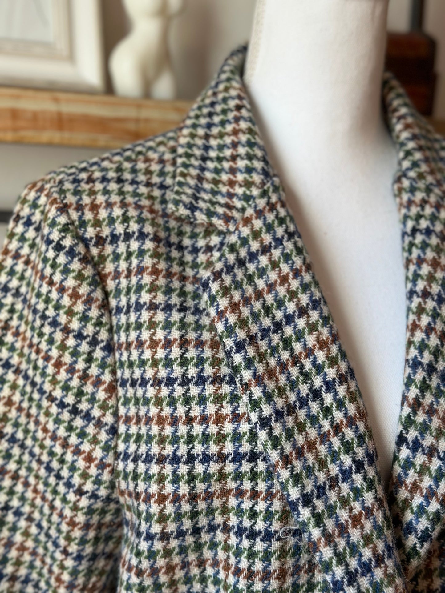 Veste de blazer en laine Ralph en laine à motif pied-de-poule T.36