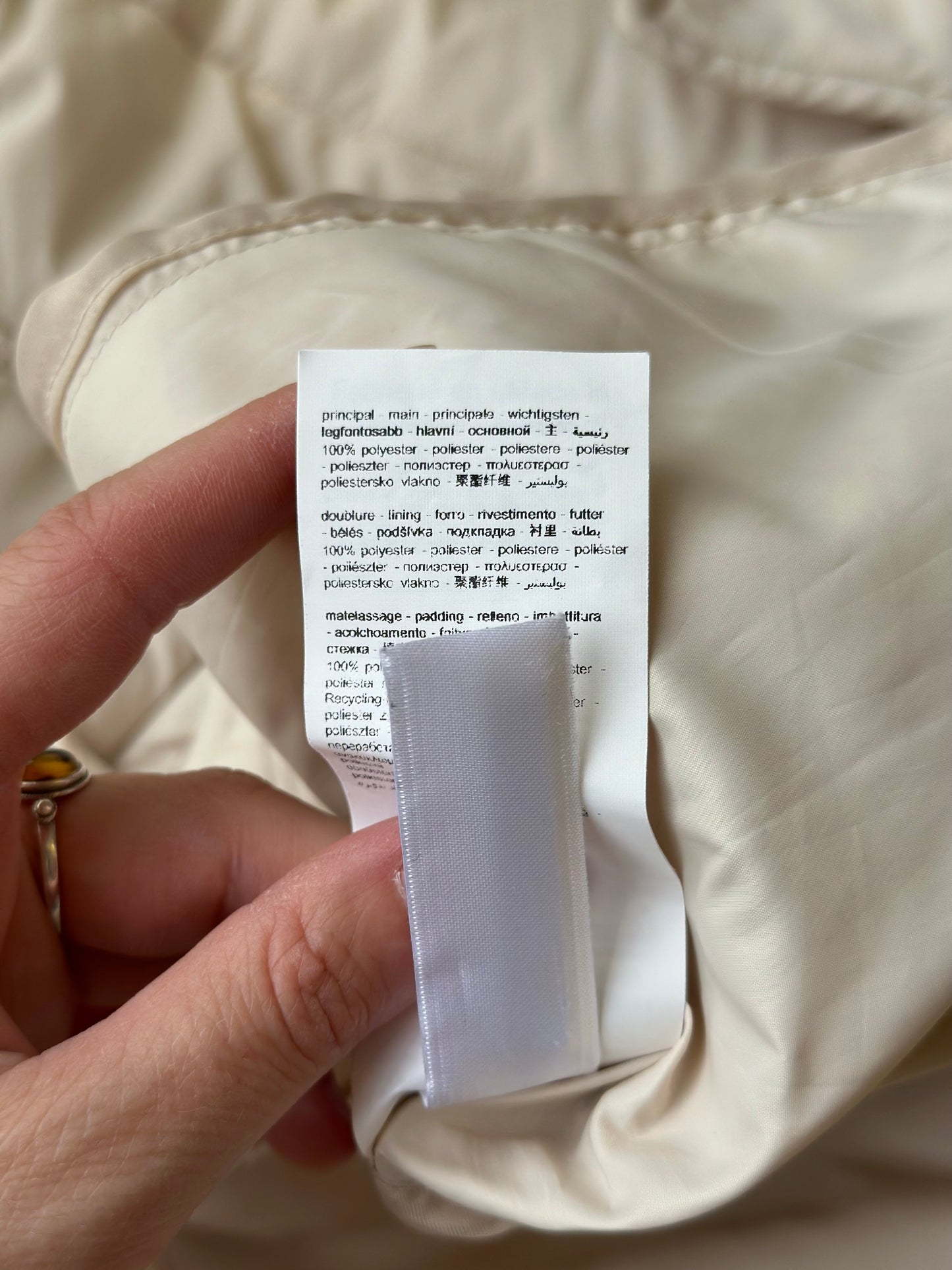 Veste doudoune matelassée ceinturée T.36 Oversize