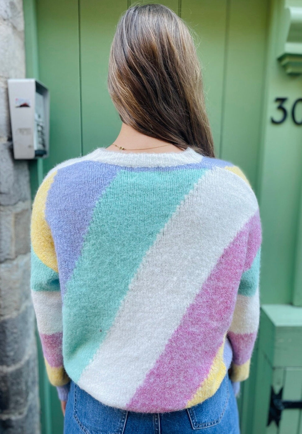 Pull en maille colorée tout doux taille unique
