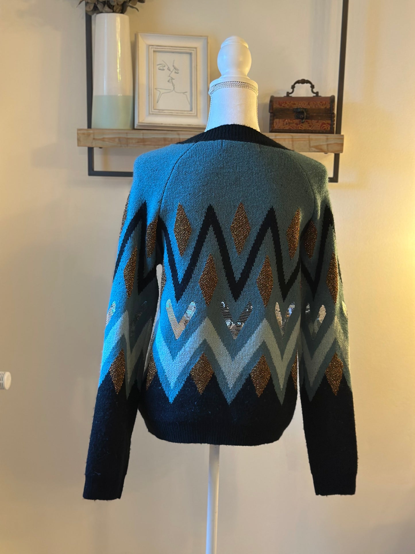 Pull à motifs géométriques T.34