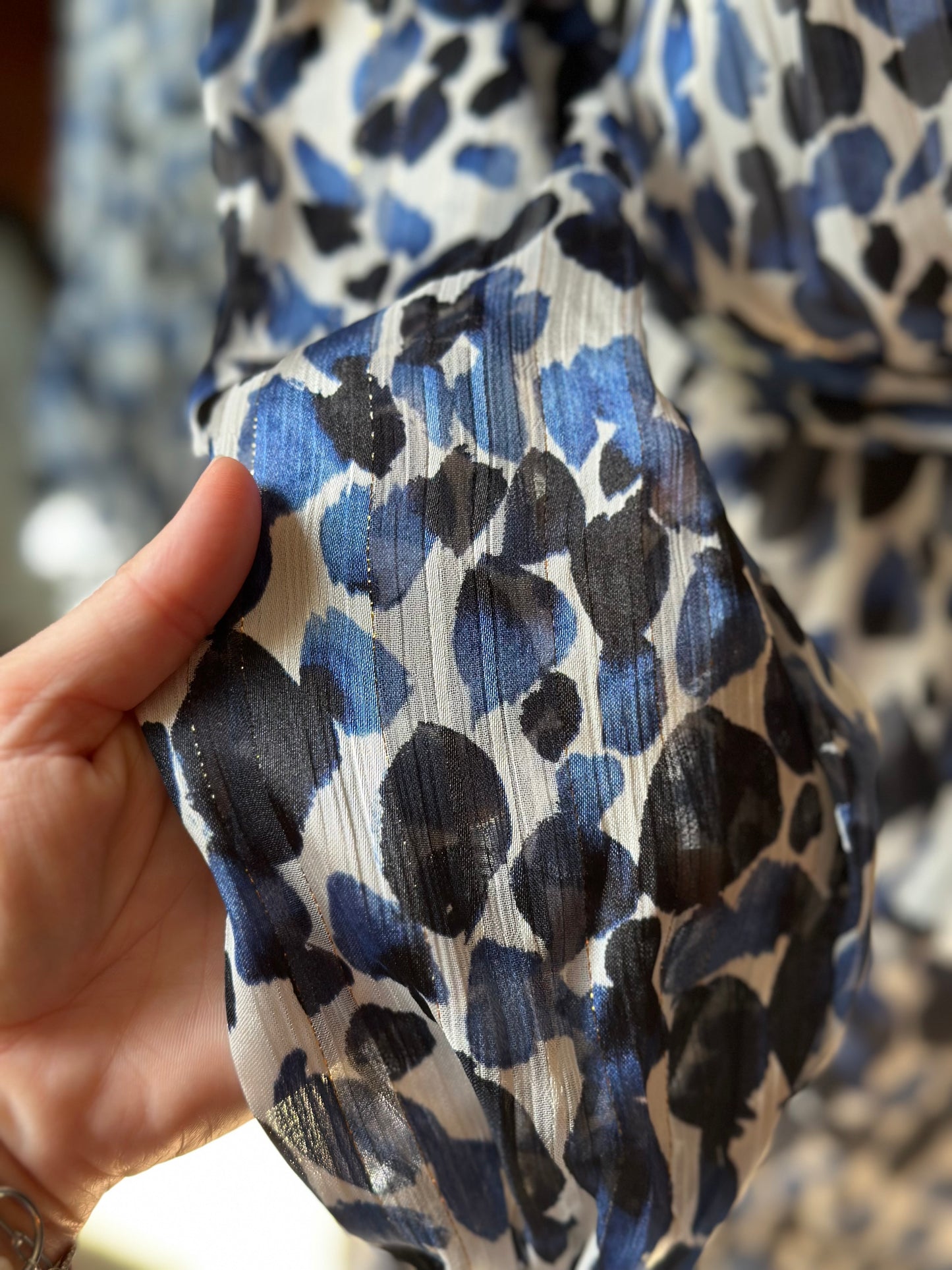 Robe imprimé léopard bleu T.36