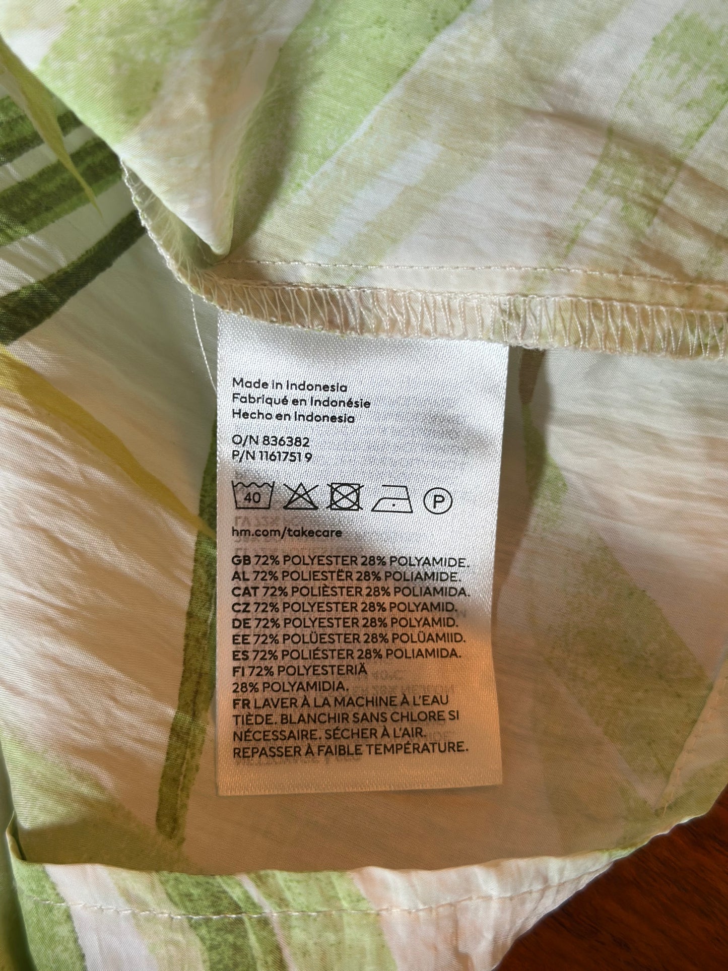Blouse à nouer tropicale T.36