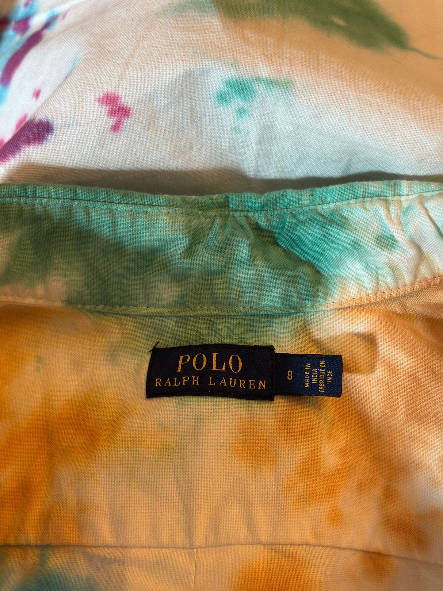 Chemise unisexe tie and dye multicolore T.40/42