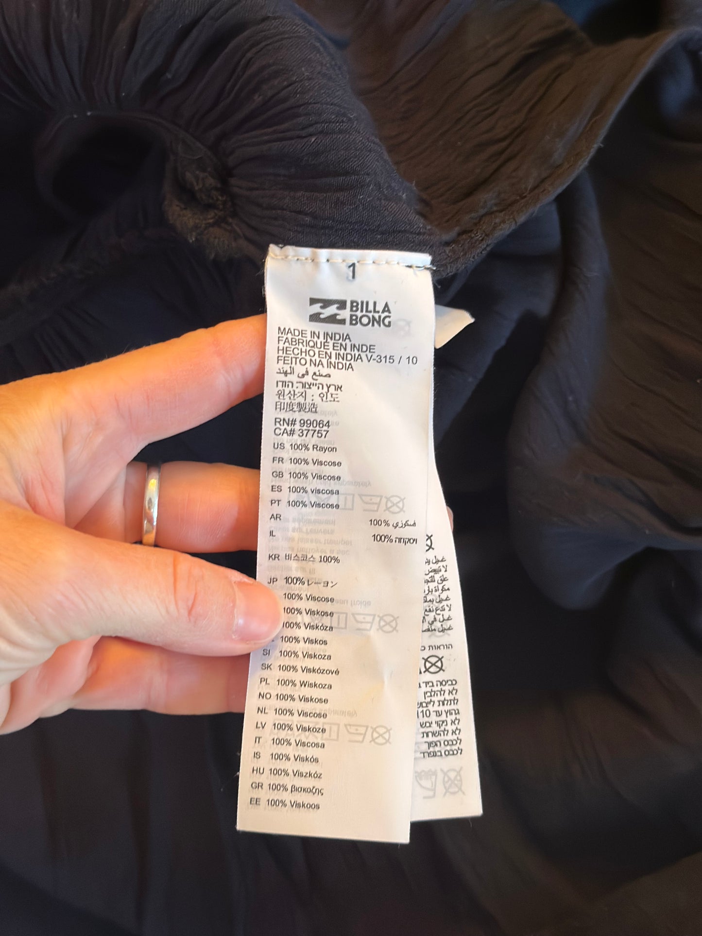 Robe noire fluide T.34/36