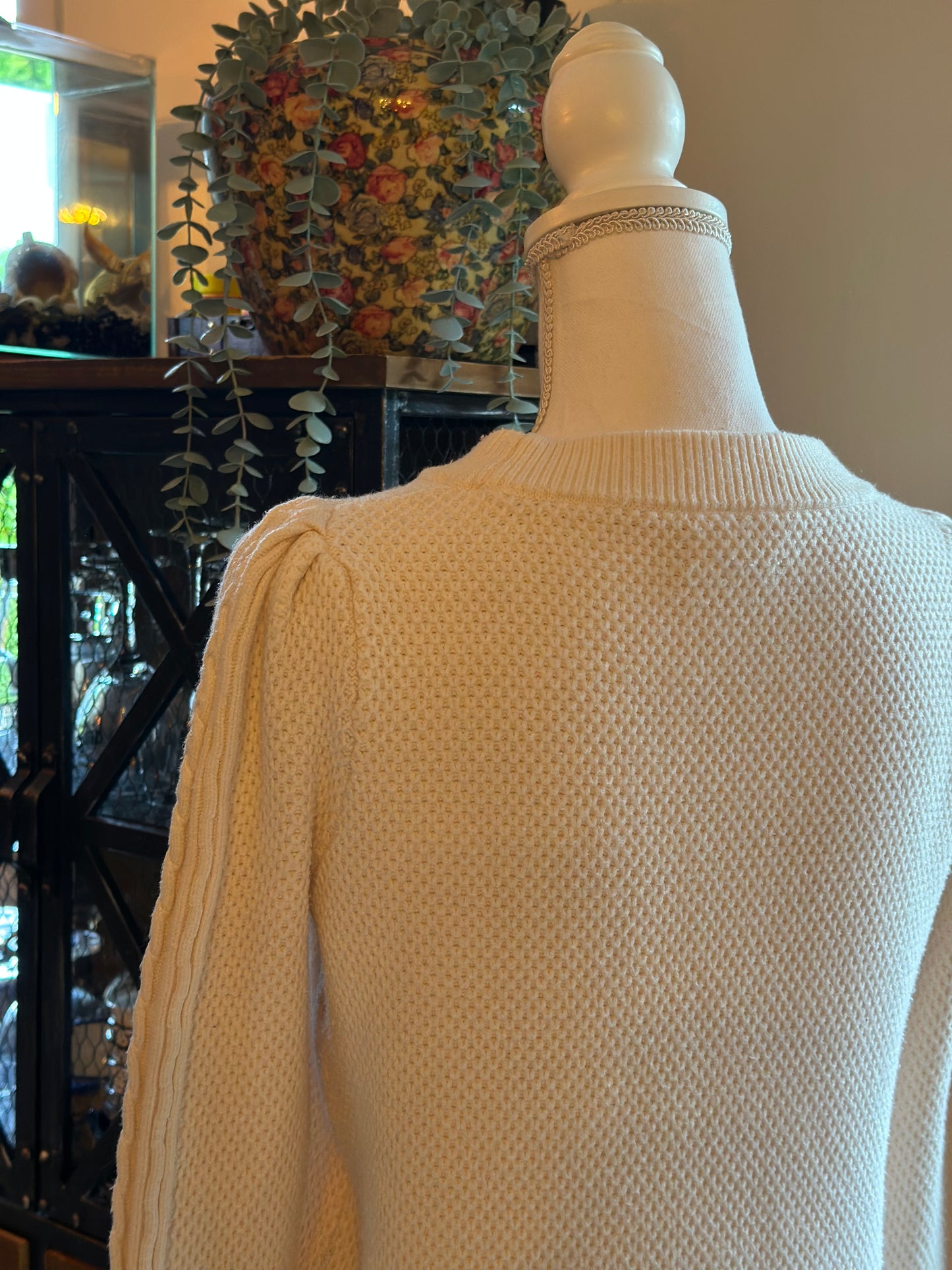 Pull torsadé ivoire T.36