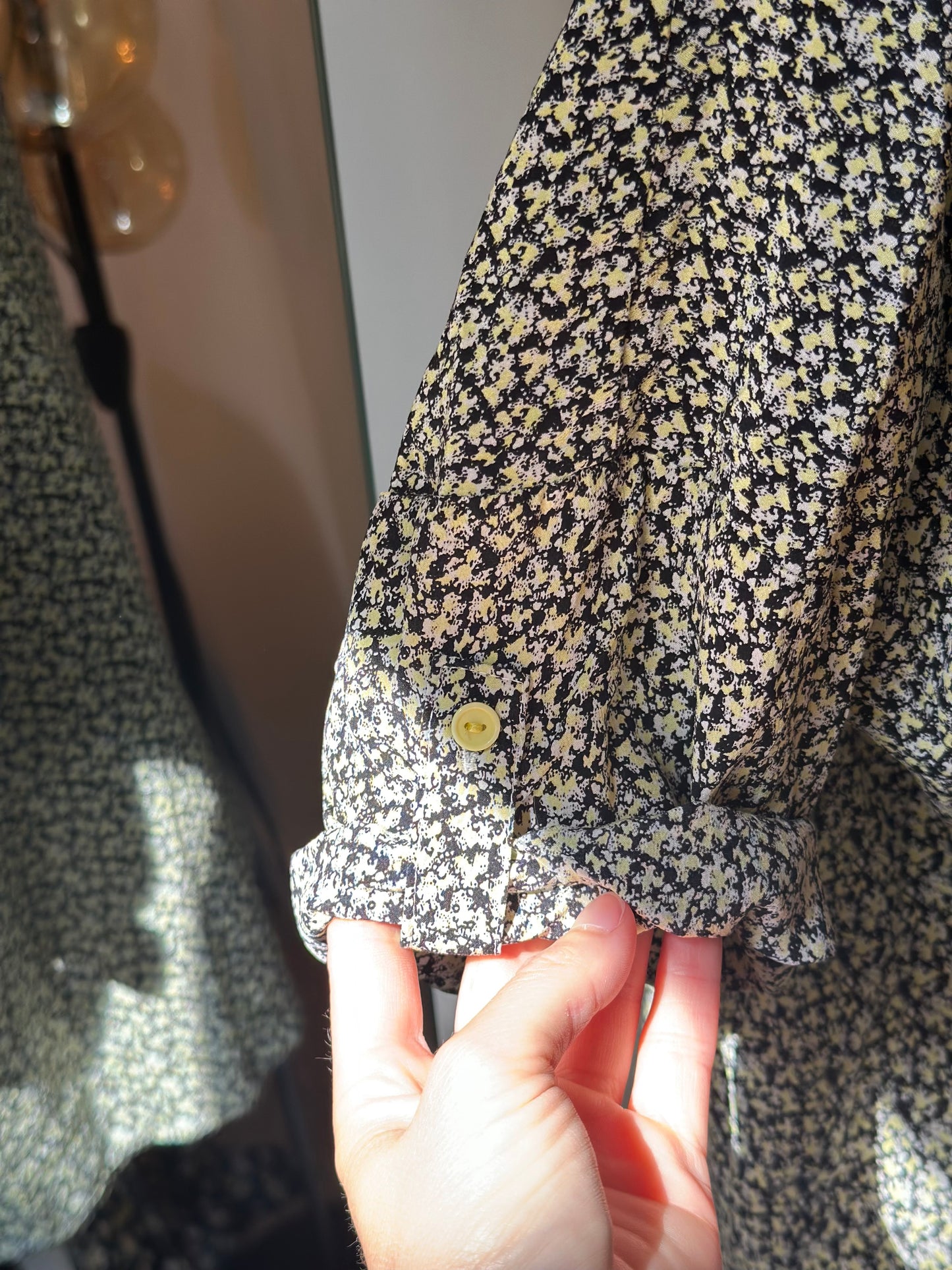 Blouse imprimé fleuri en soie