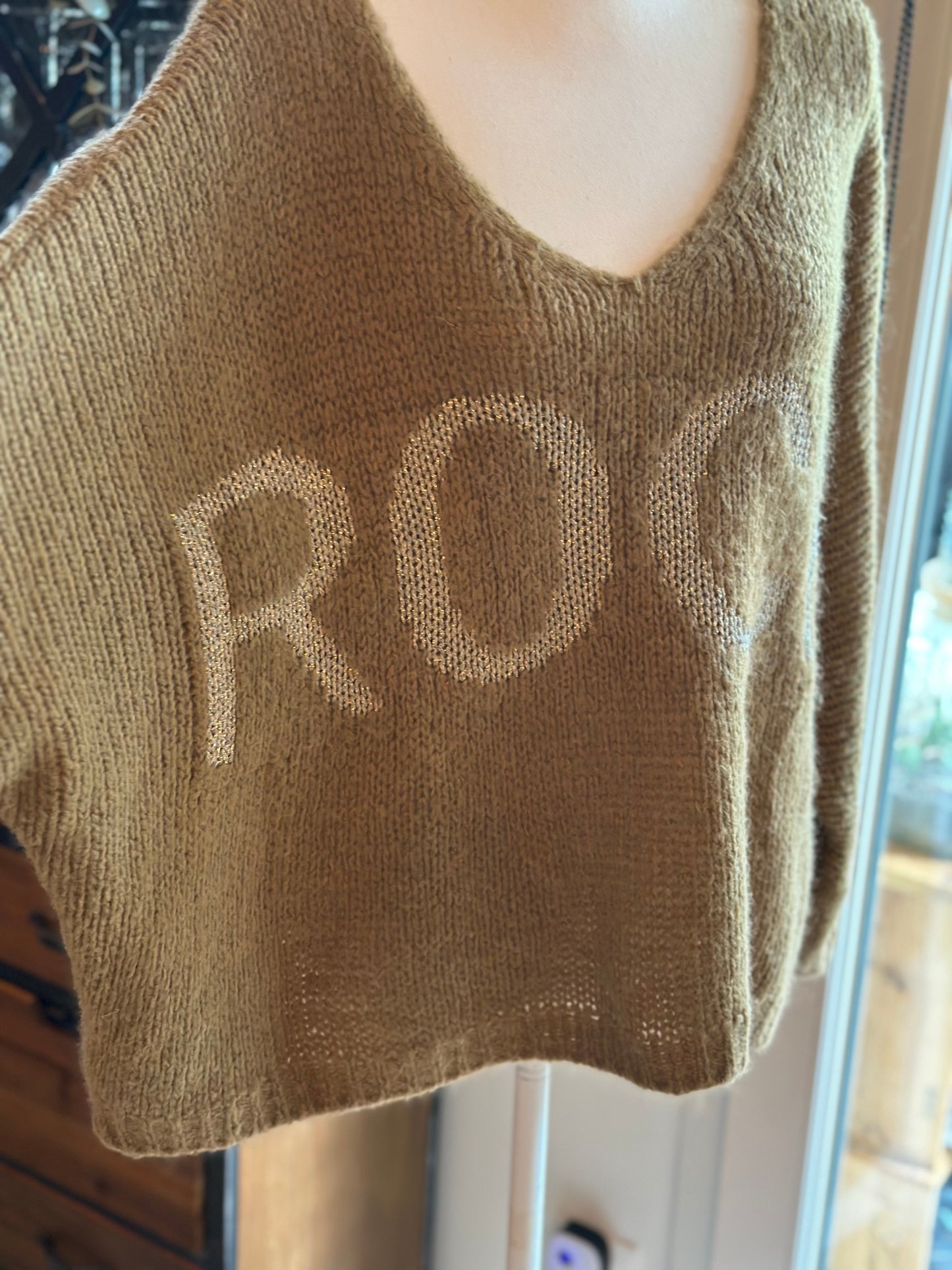 Pull camel à en laine et mohair “ROCK” T.U