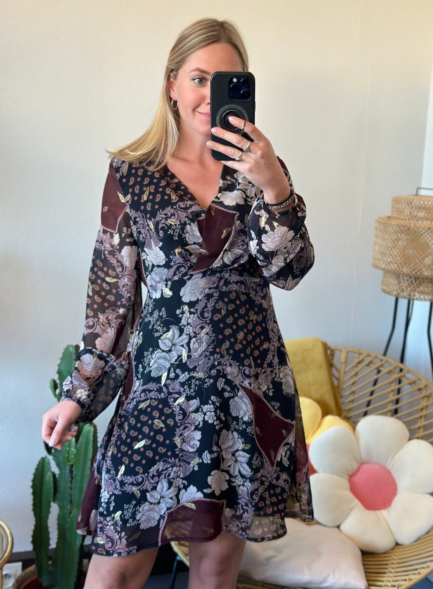 Robe à motifs floraux et paisley T.34
