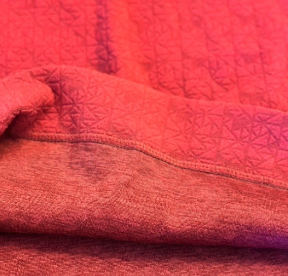 Pull microfibre thermique rose col montant T.34