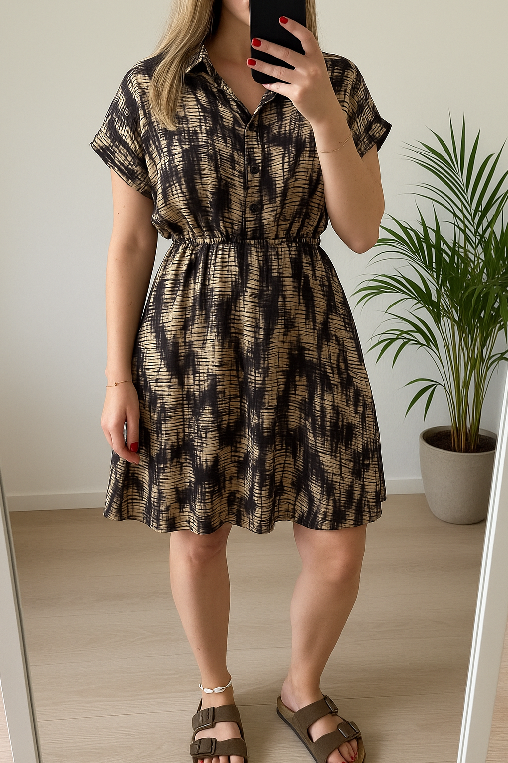 Robe fluide d’été imprimé tie & dye T.U