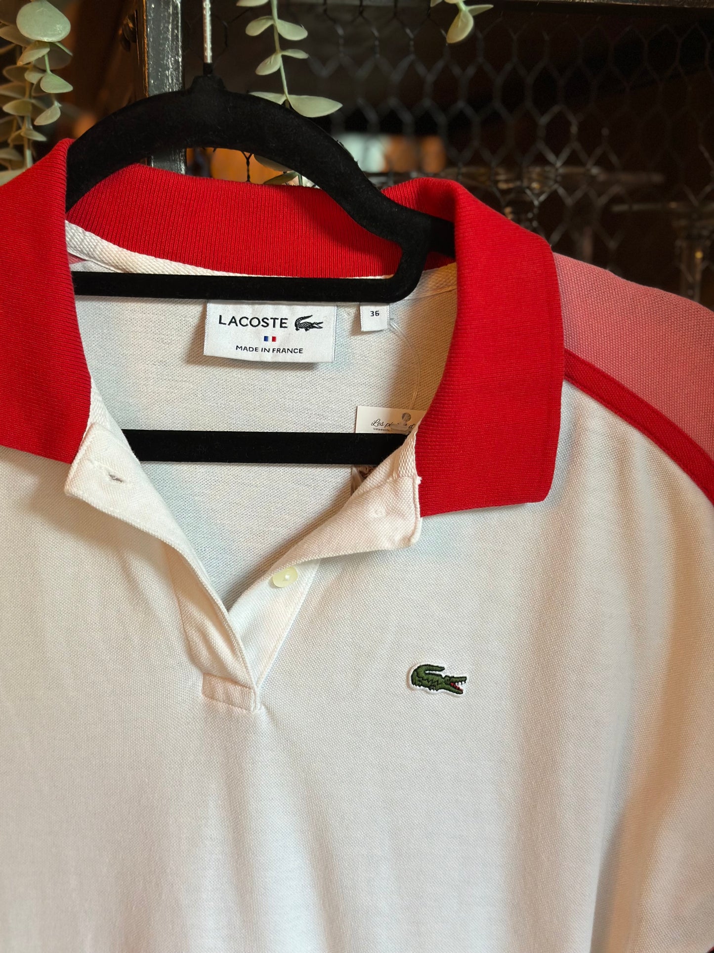 Robe polo blanche/rose/rouge T.36