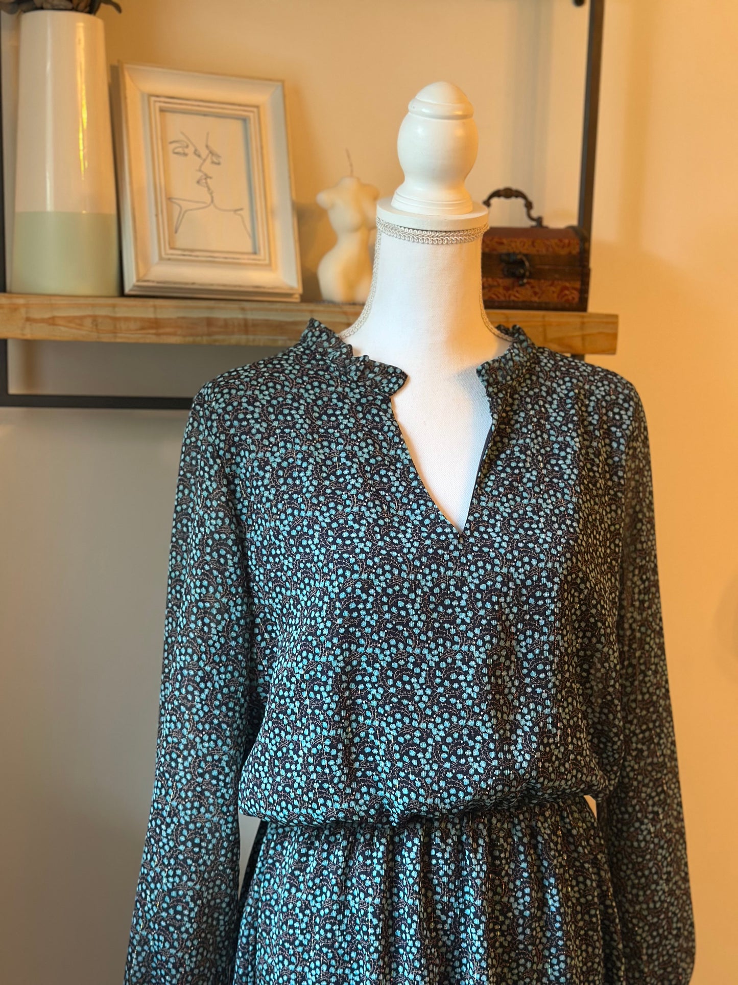Robe imprimée, fabriquée en France T.40/42