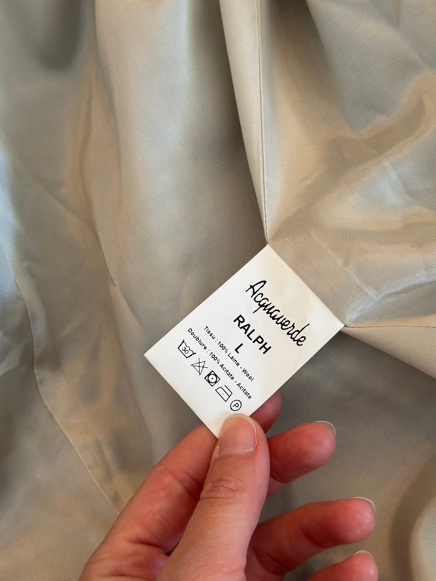 Veste de blazer en laine Ralph en laine à motif pied-de-poule T.36