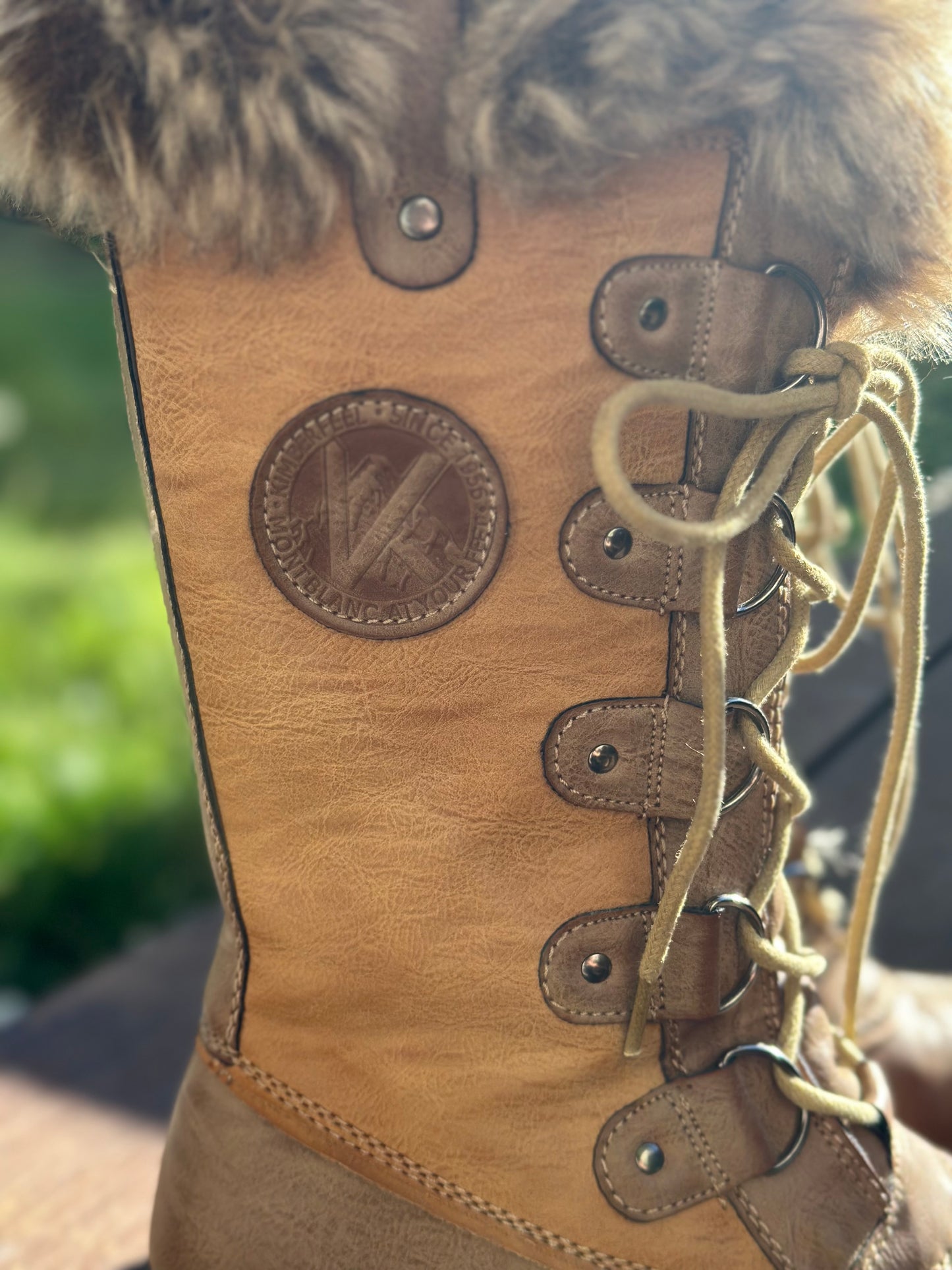 Bottes de neige fourrées, modèle Beverly, couleur brun, T.36