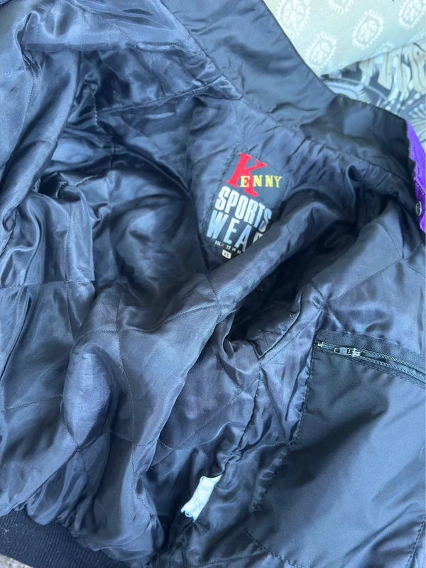 Veste de moto racing Yamaha by Kenny violet et noir taille XS/S oversize unisexe