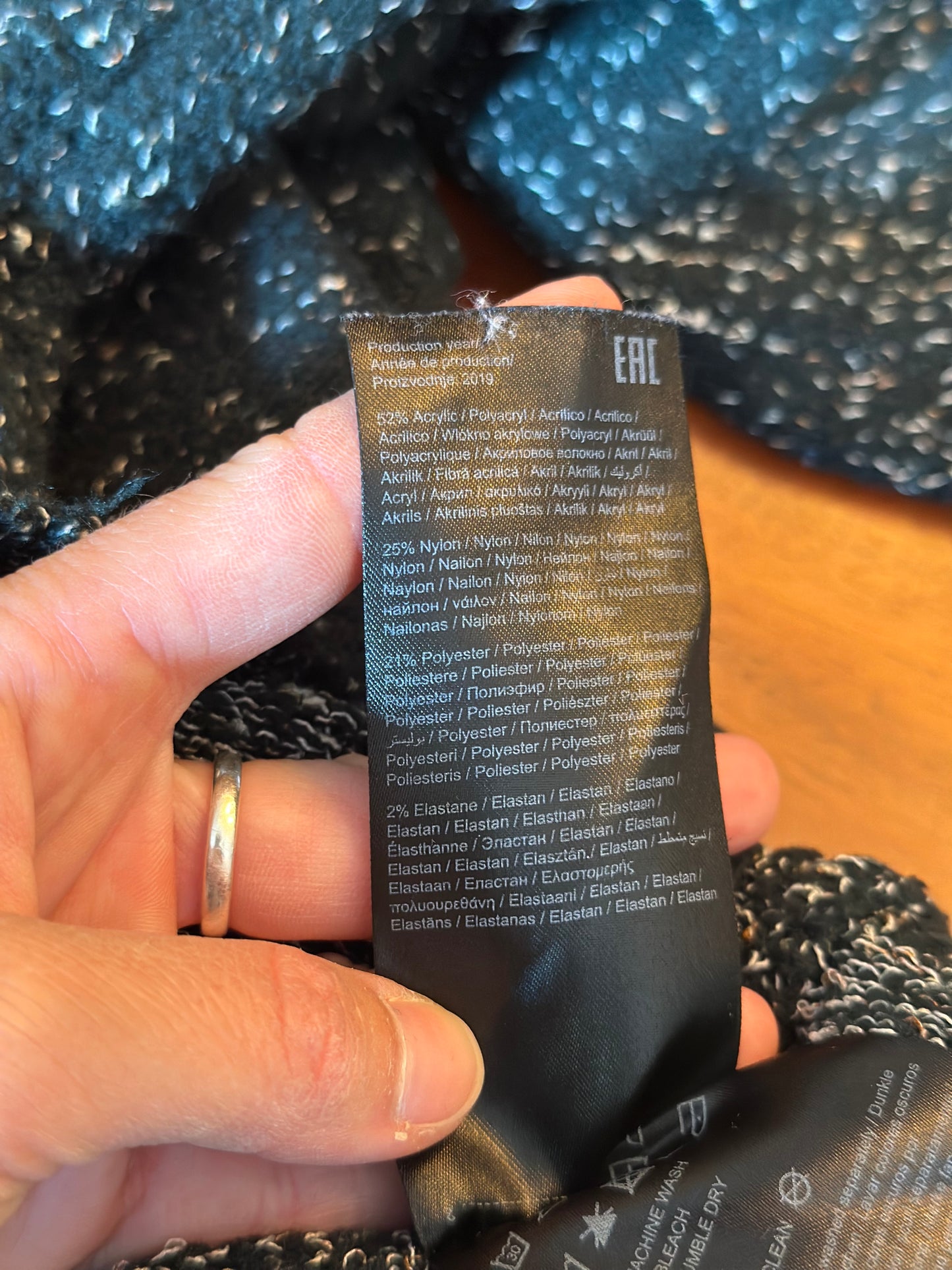 Pull vert sapin chiné à fils argentés Vero Moda – Taille XS