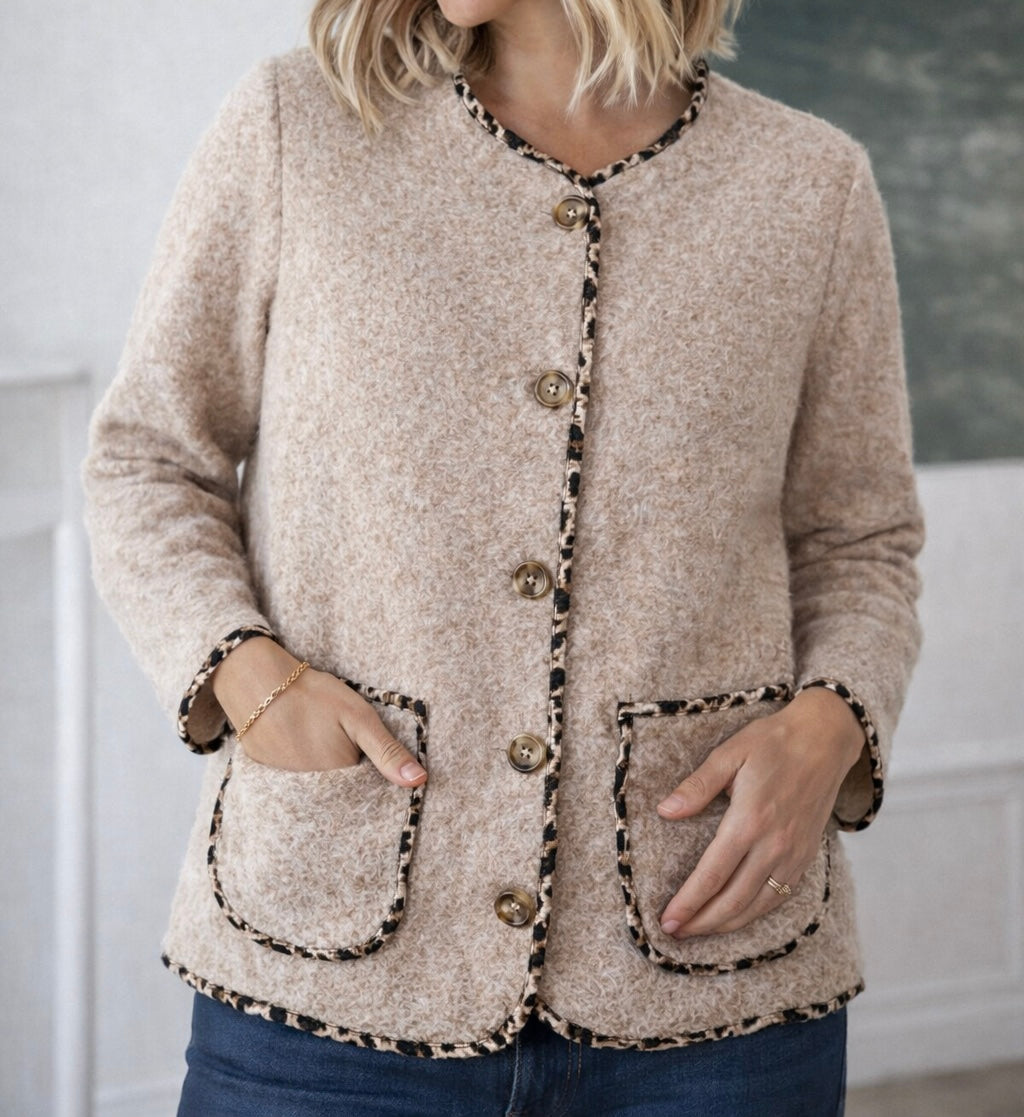 Veste douce, léopard modèle au choix neuf - T.U