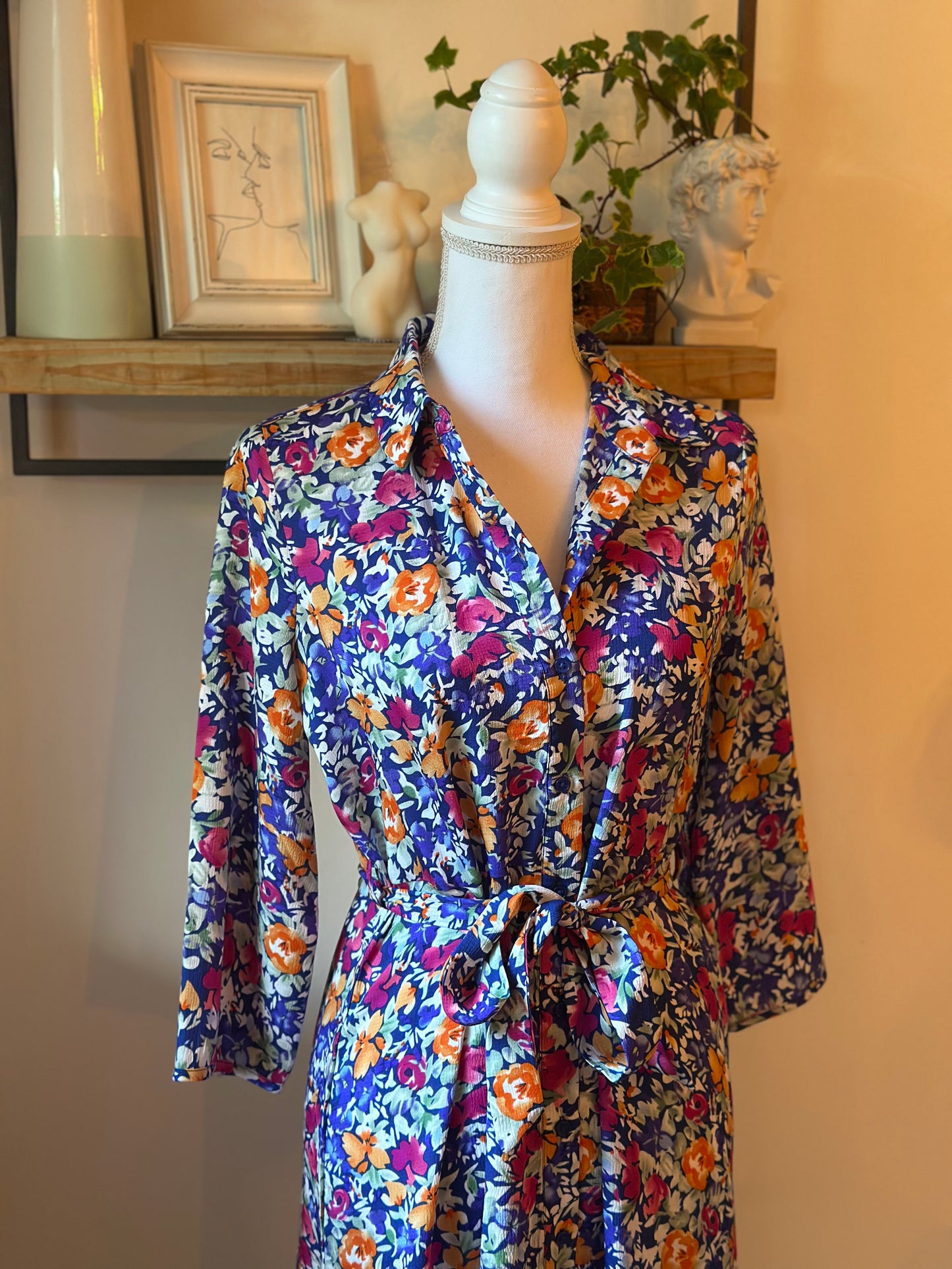 Robe longue fleurie colorée T.34