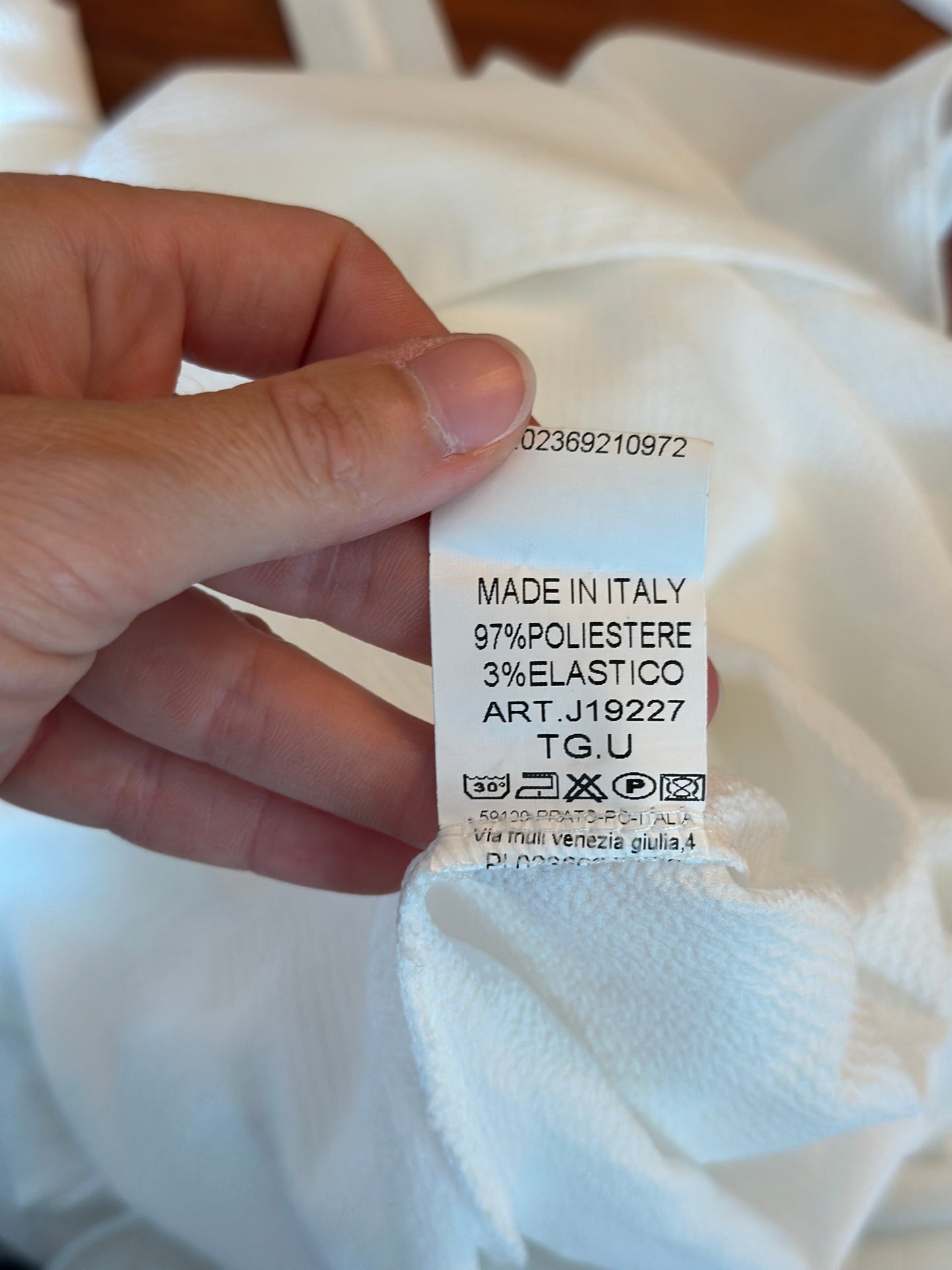 Combishort blanche texturée T.36