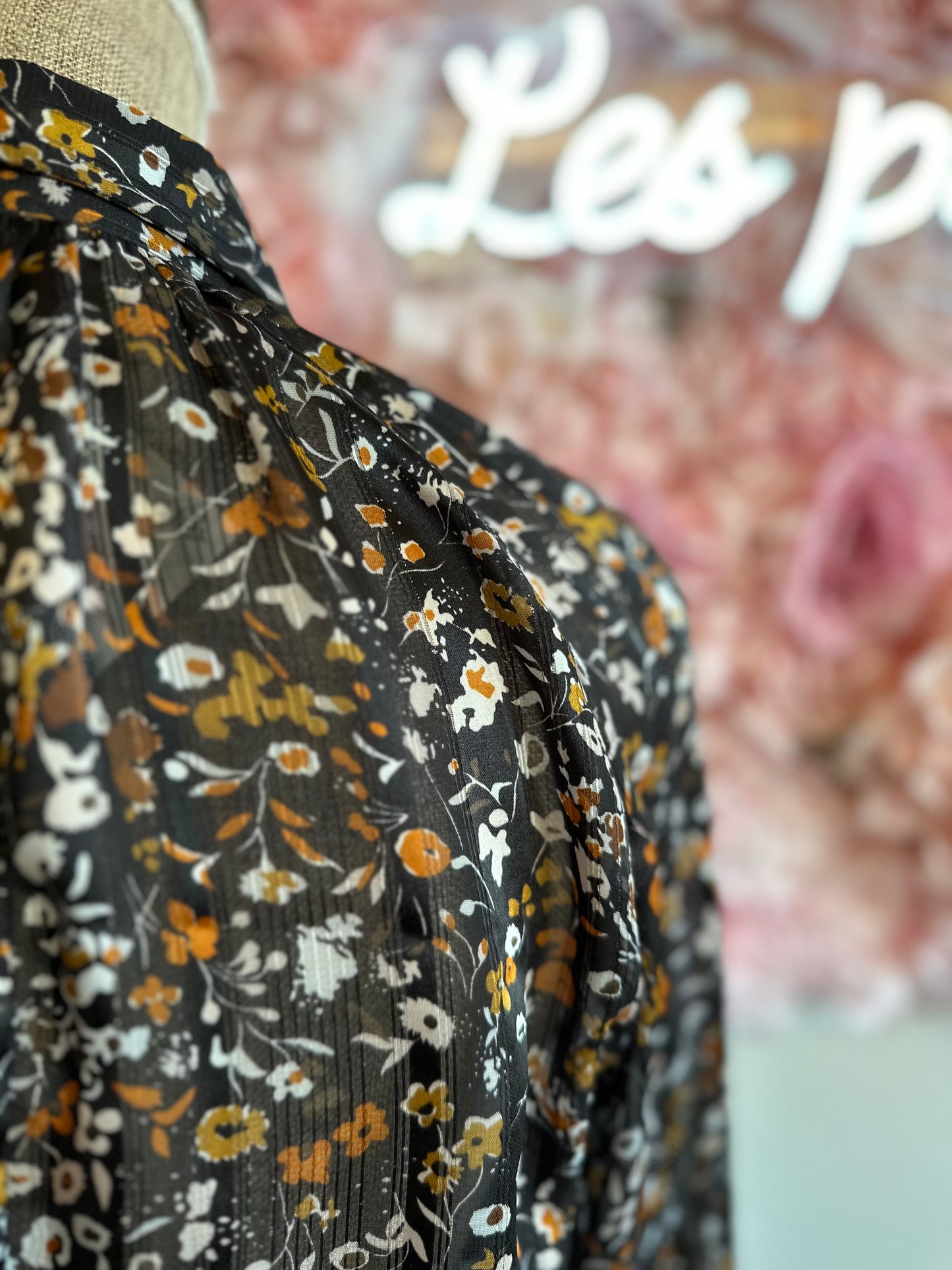 Robe évasée avec imprimé floral T.34