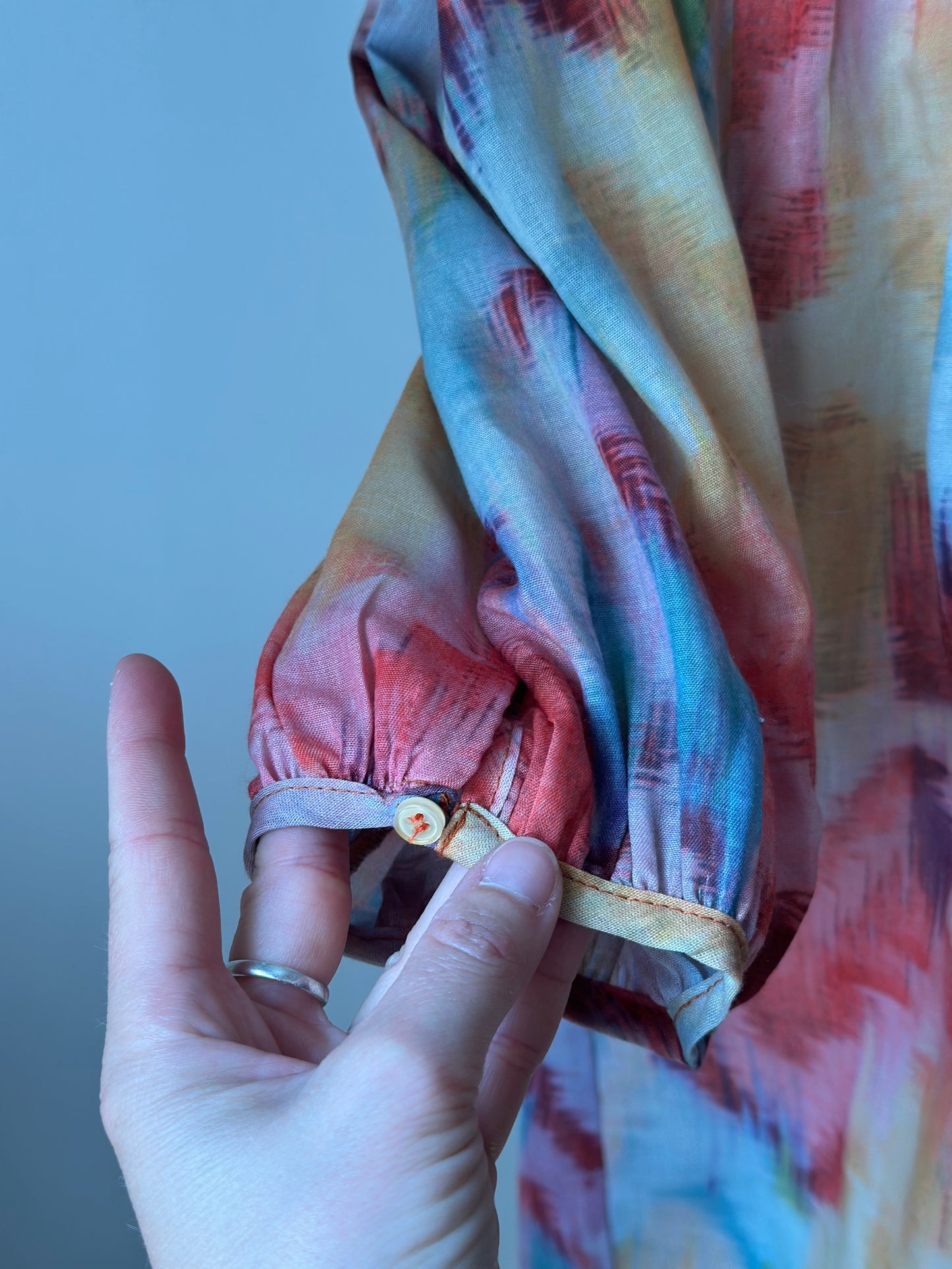 Blouse ample imprimé coloré T.40