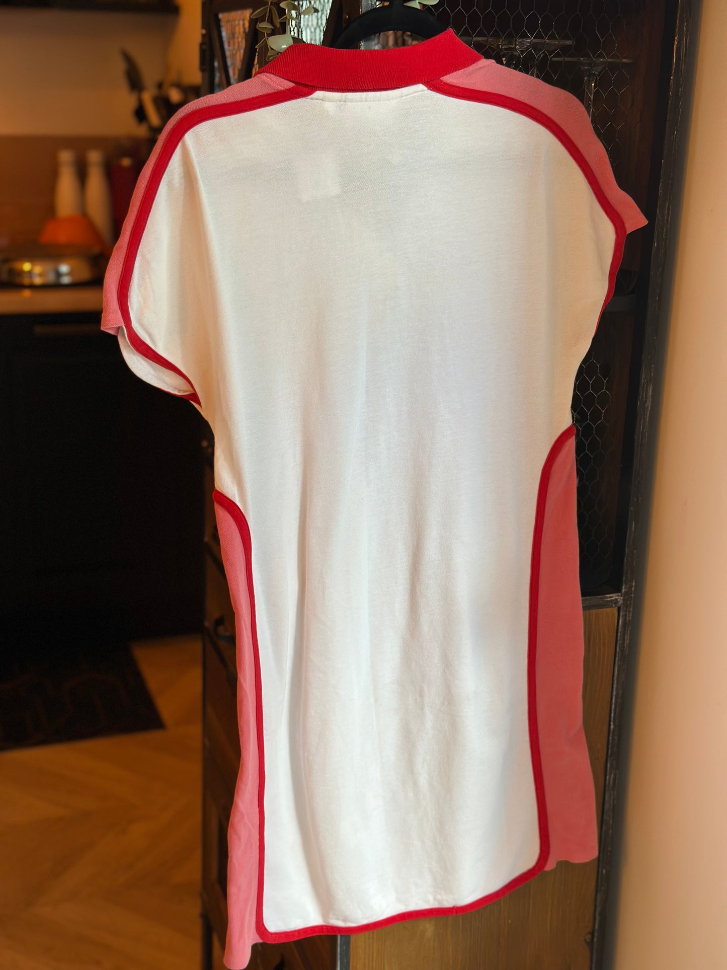 Robe polo blanche/rose/rouge T.36