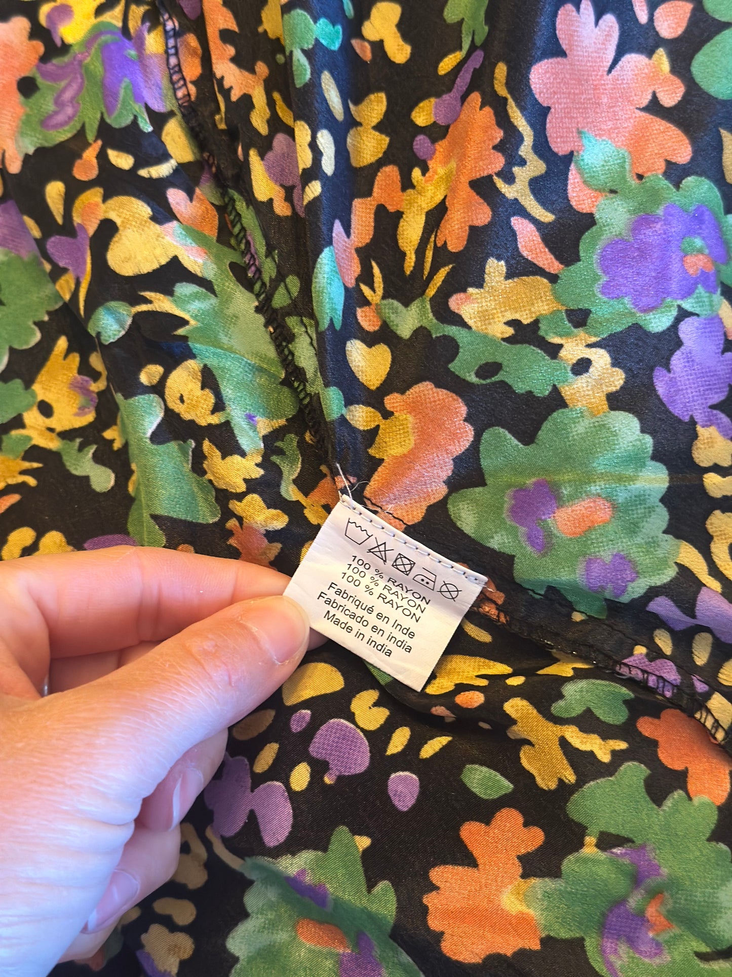 Blouse oversize imprimé floral T.U