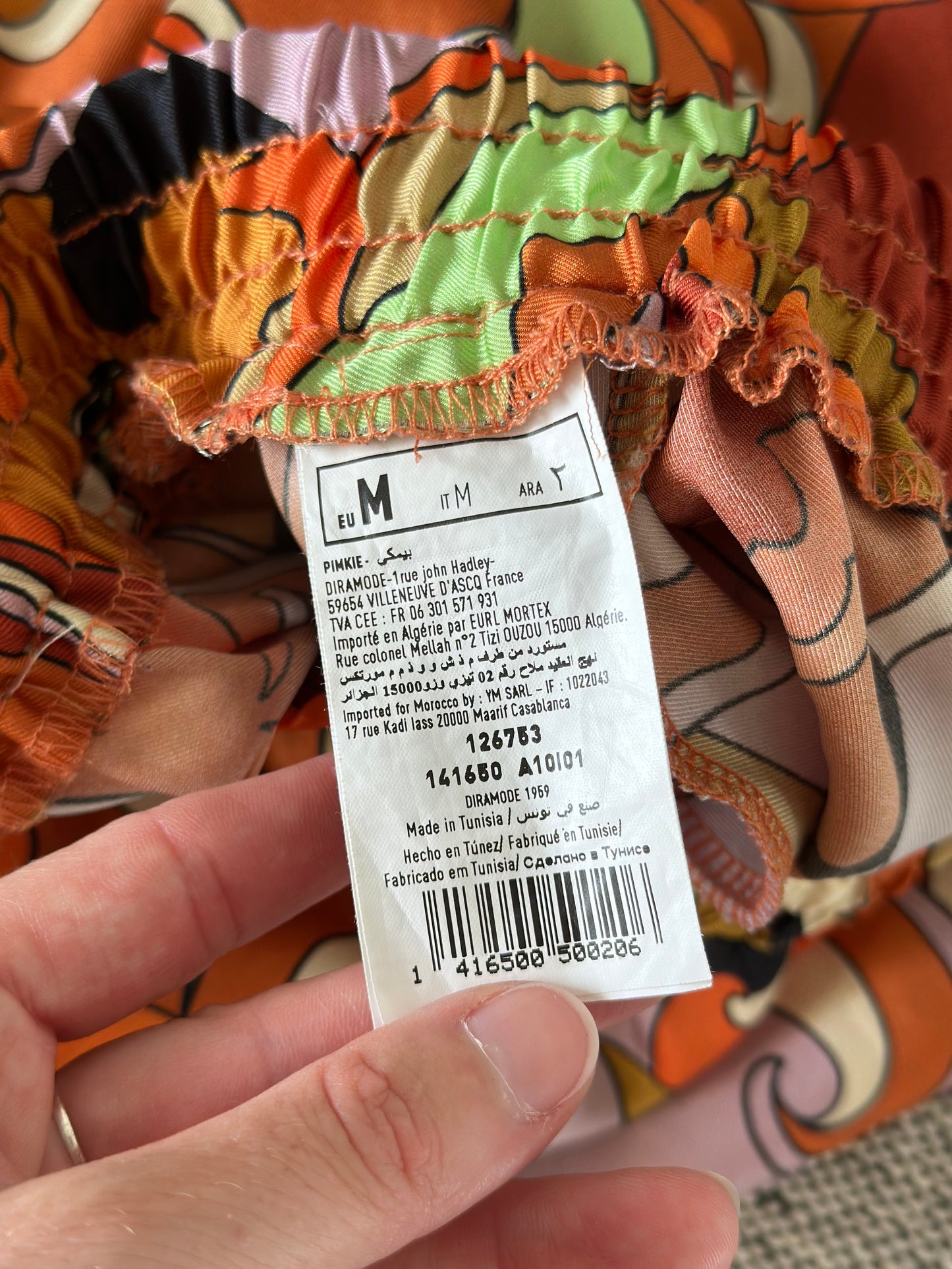 Pantalon coloré à jambes larges T.38