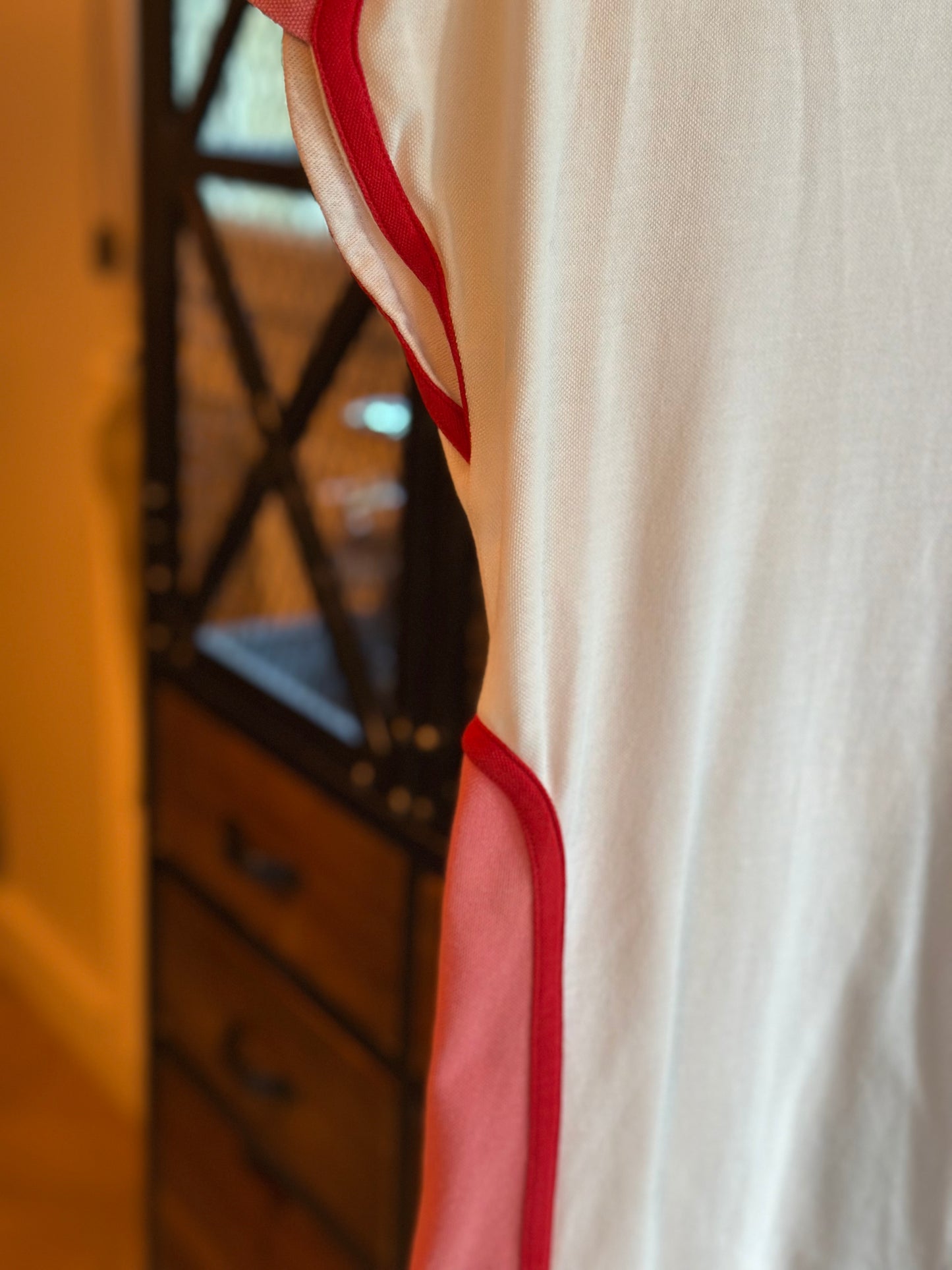 Robe polo blanche/rose/rouge T.36