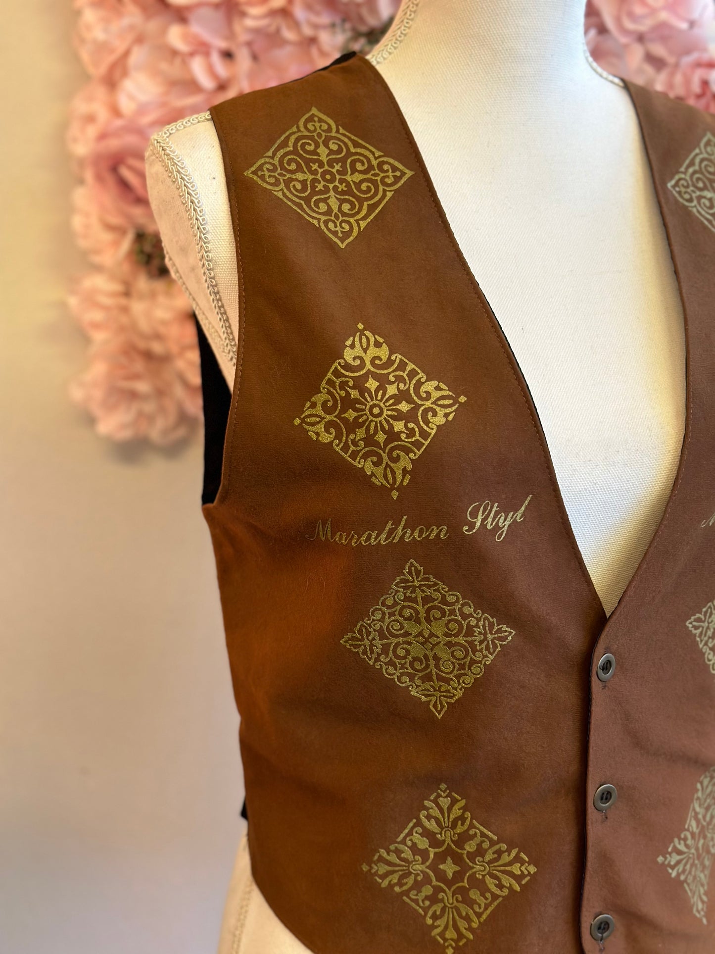Gilet veston sans manches vintage, fabriqué en France, T.36/38