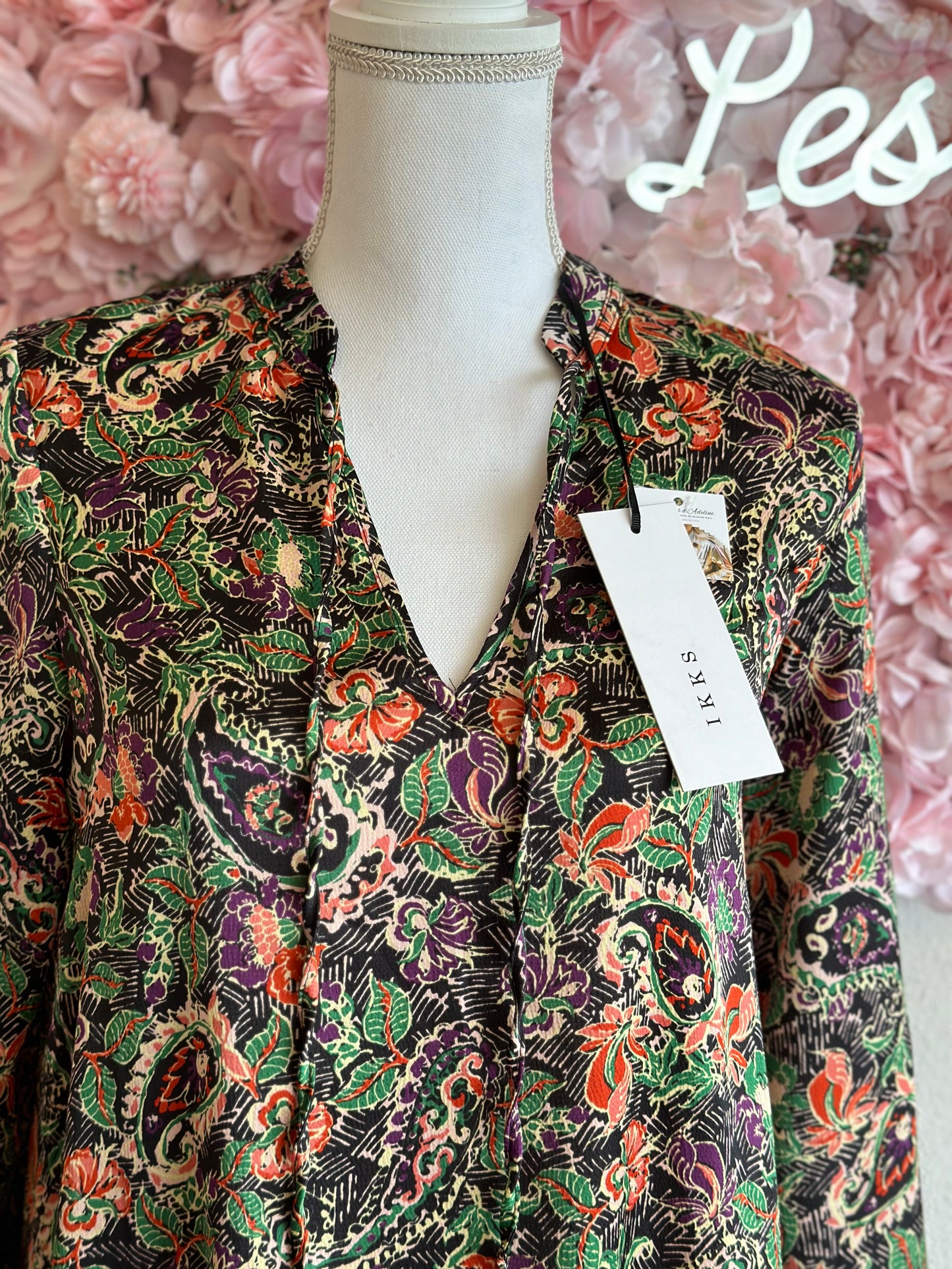 Belle robe fluide et légère à imprimé floral, T.34