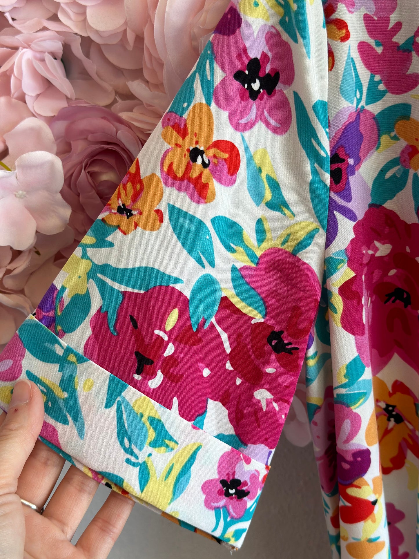 Combinaison d’été à motifs fleuris colorés T.36