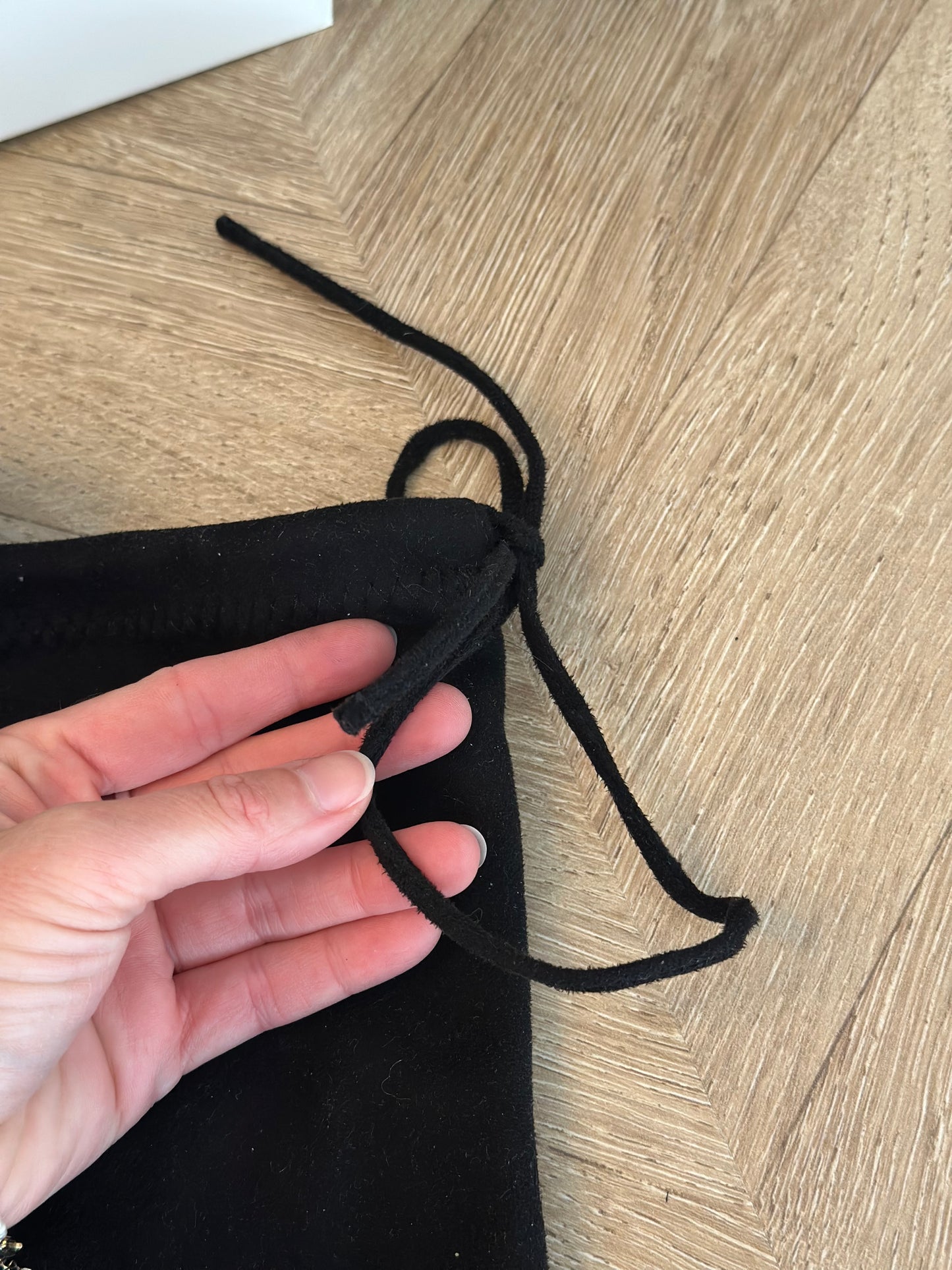 Cuissardes effet velours noir Besson neuf P.36