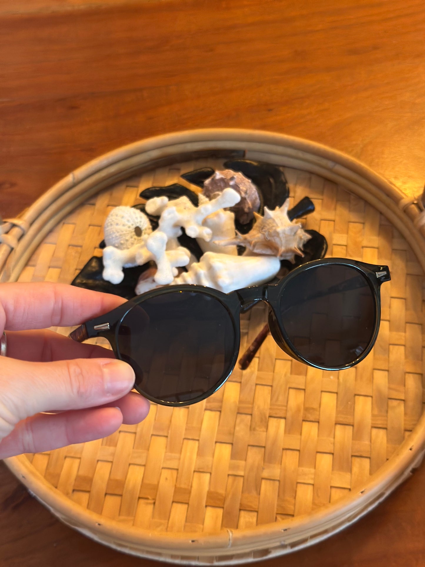 Lunettes de soleil femme vert kaki & noir,unisexe