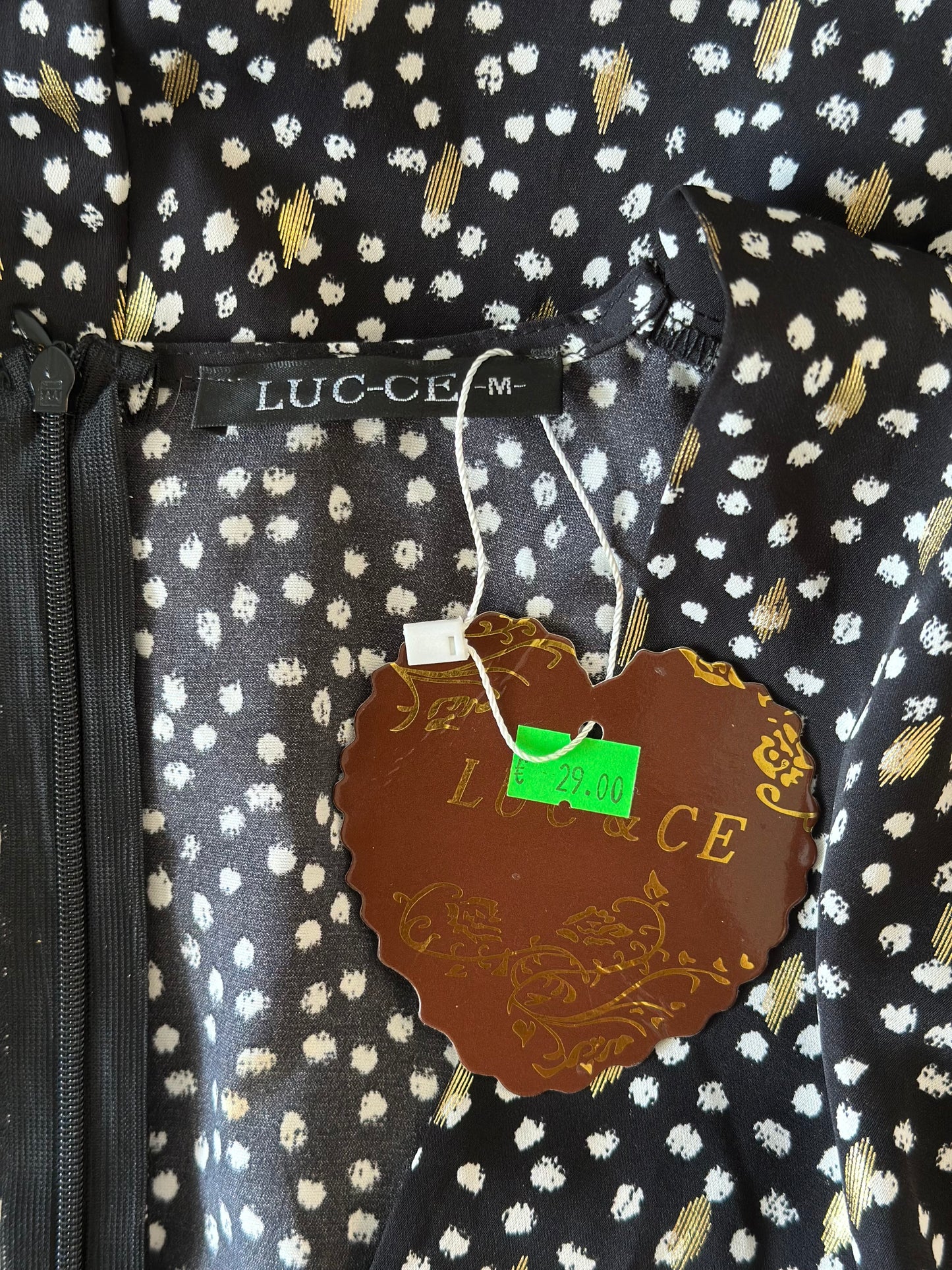 Combishort noir à pois dorés neuve T.34