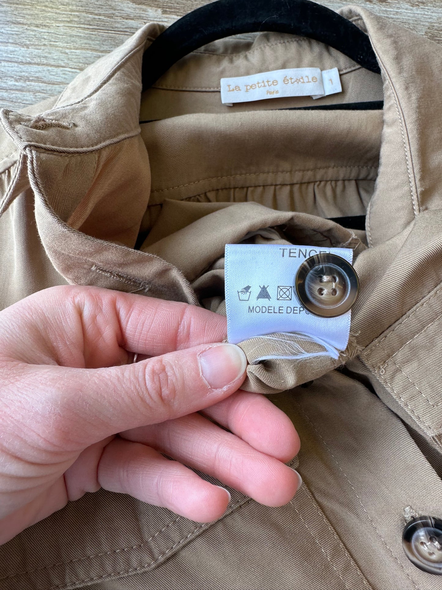 Combinaison beige safari T.36/38