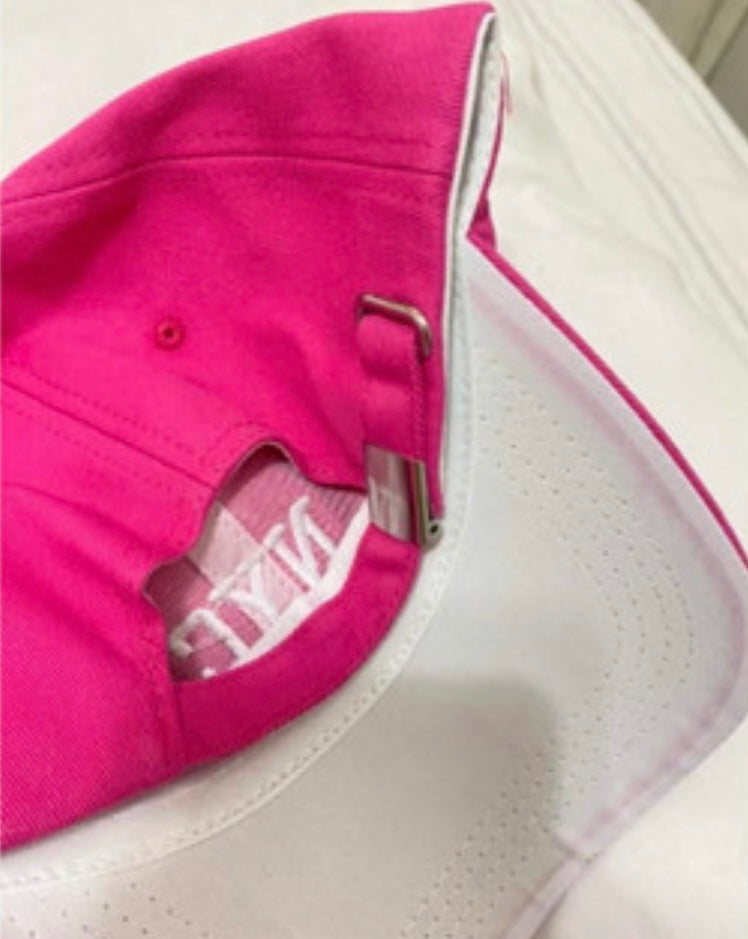 Casquette rose écriture New York taille unique, neuve