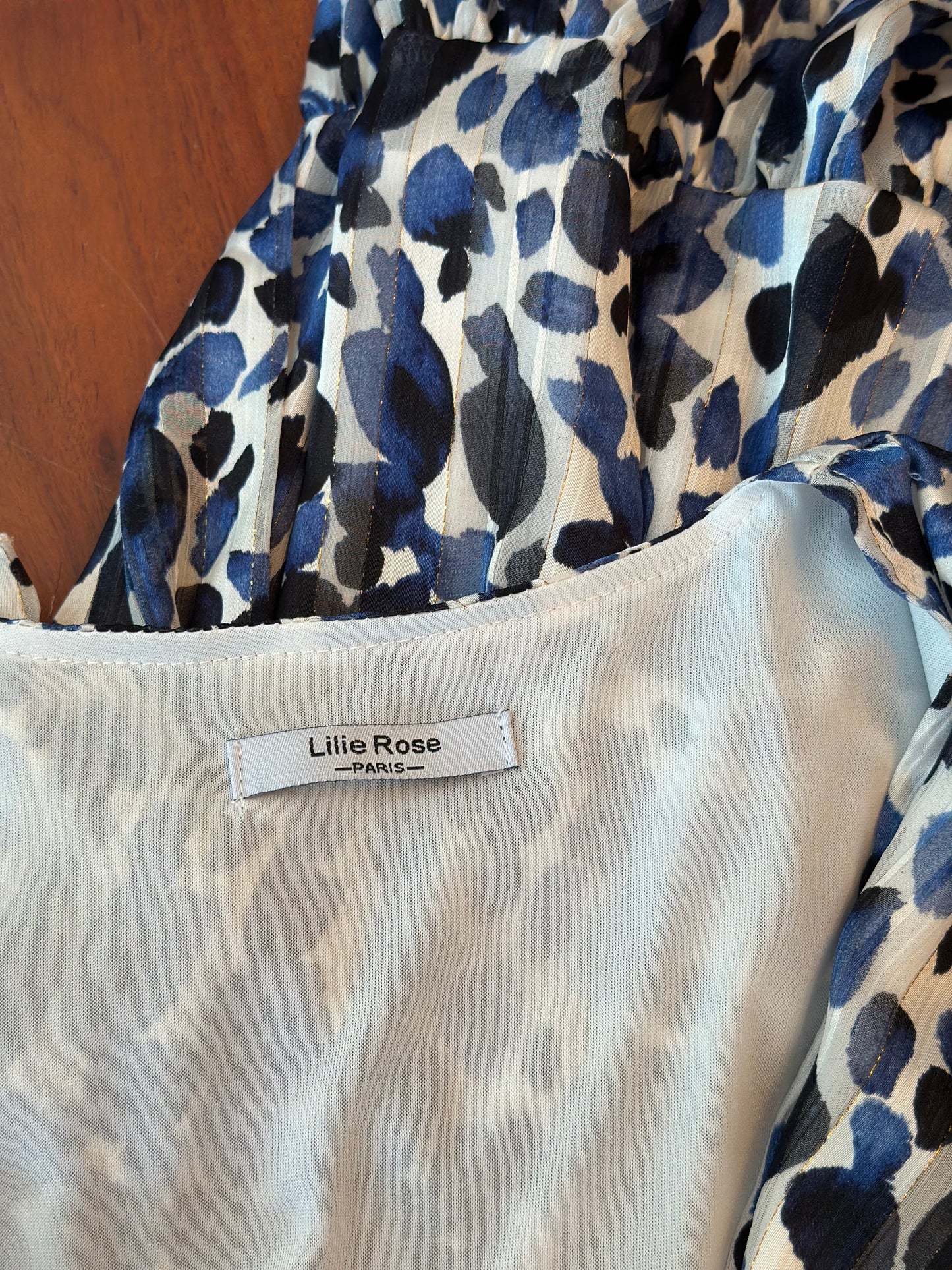 Robe imprimé léopard bleu T.36