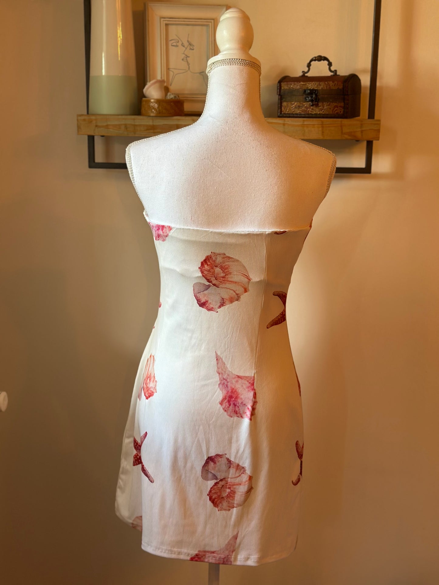 Robe Bustier, motifs Coquillages & Étoiles de Mer T.36