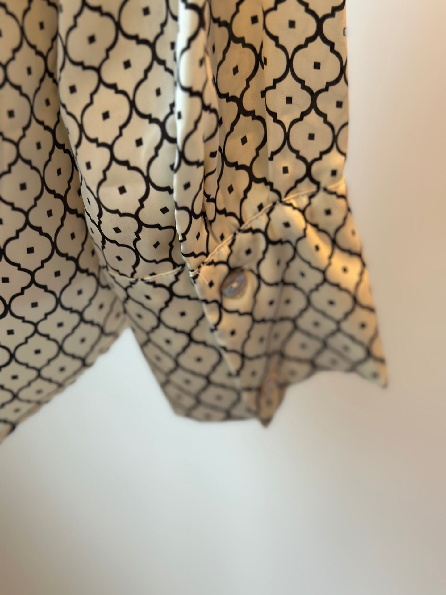 Chemise fluide à motifs géométriques T.34/36 oversize