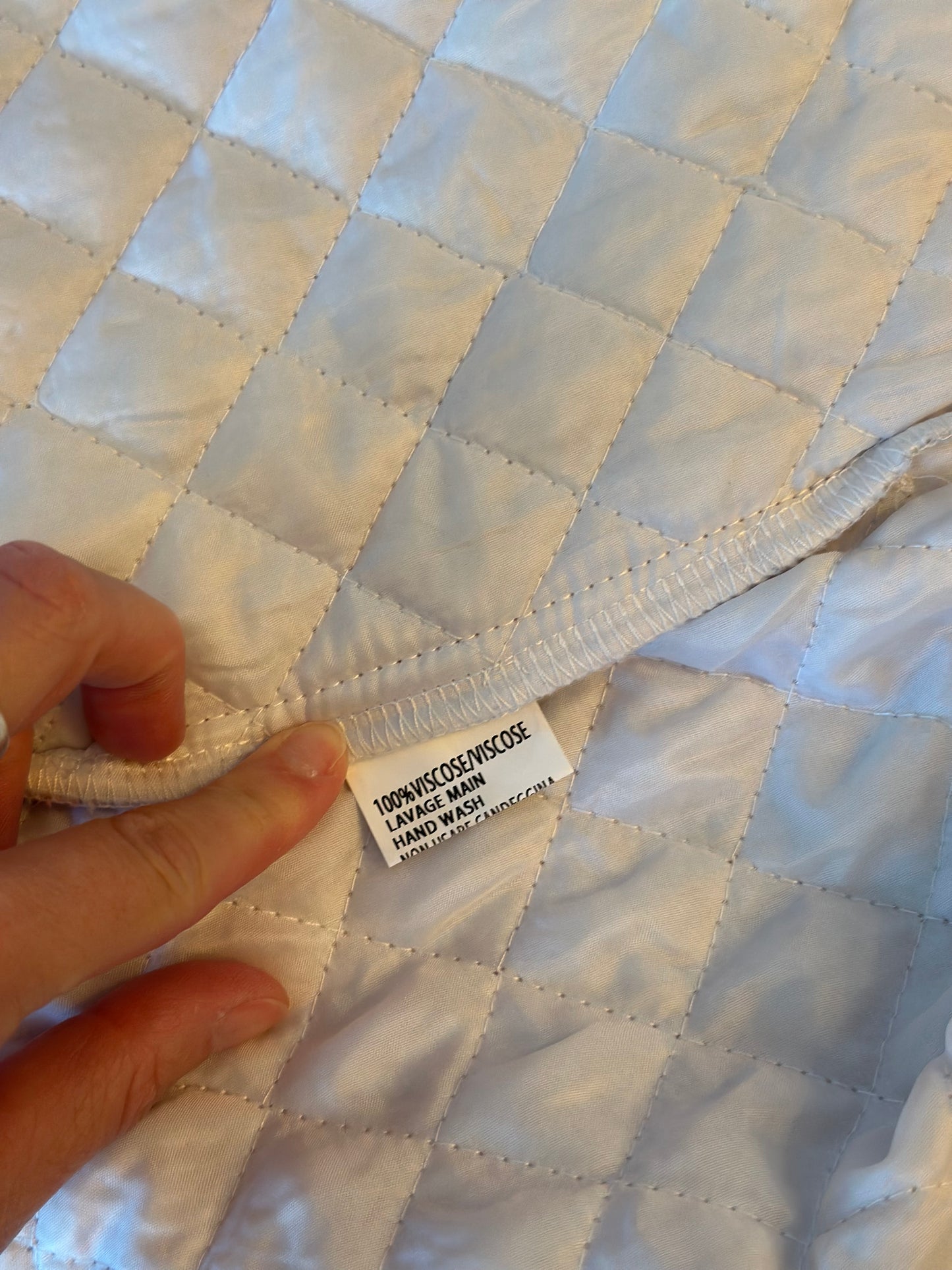 Veste matelassée sans manches fleurie T.36/38