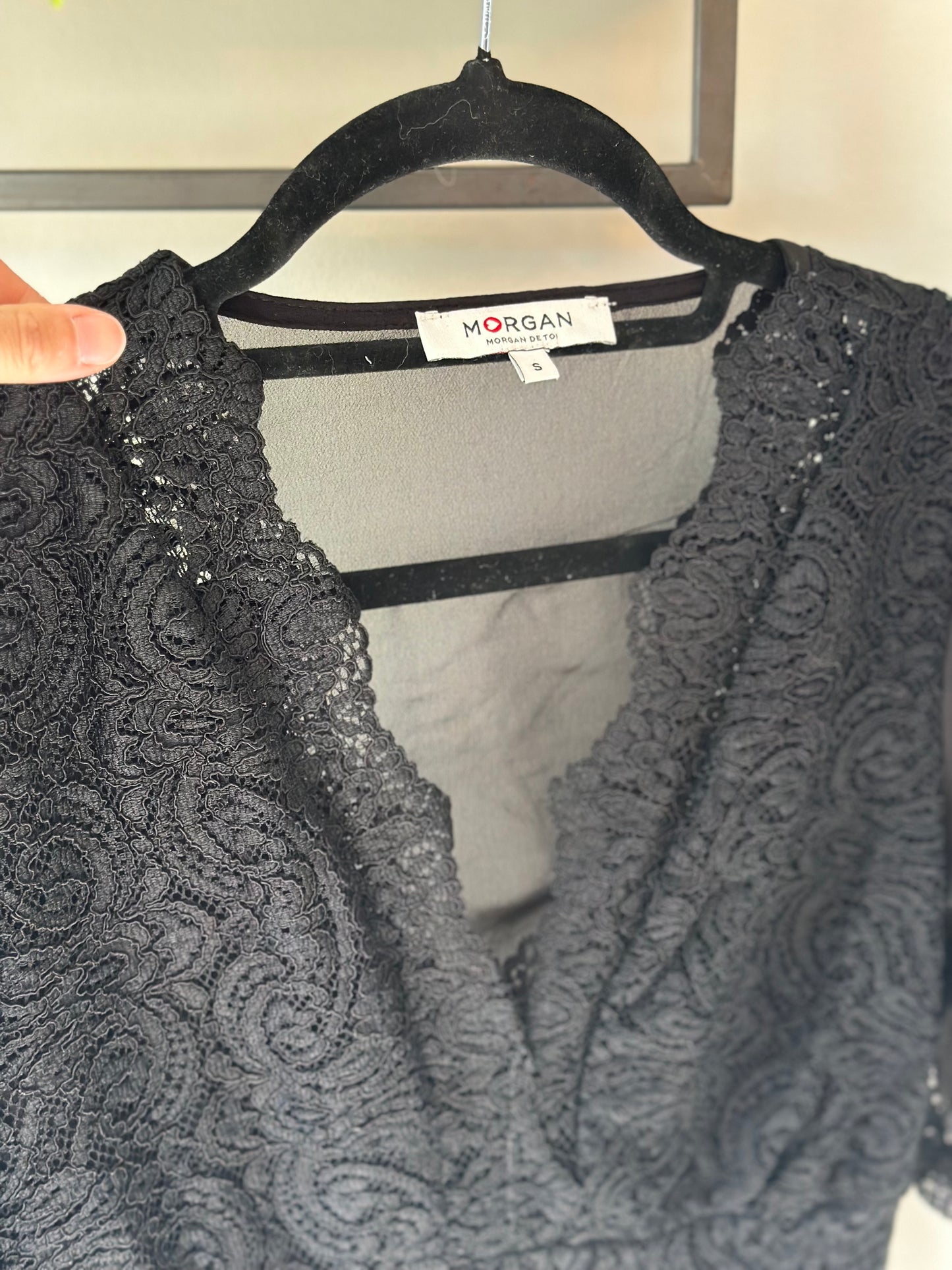 Body en dentelle noire T.36