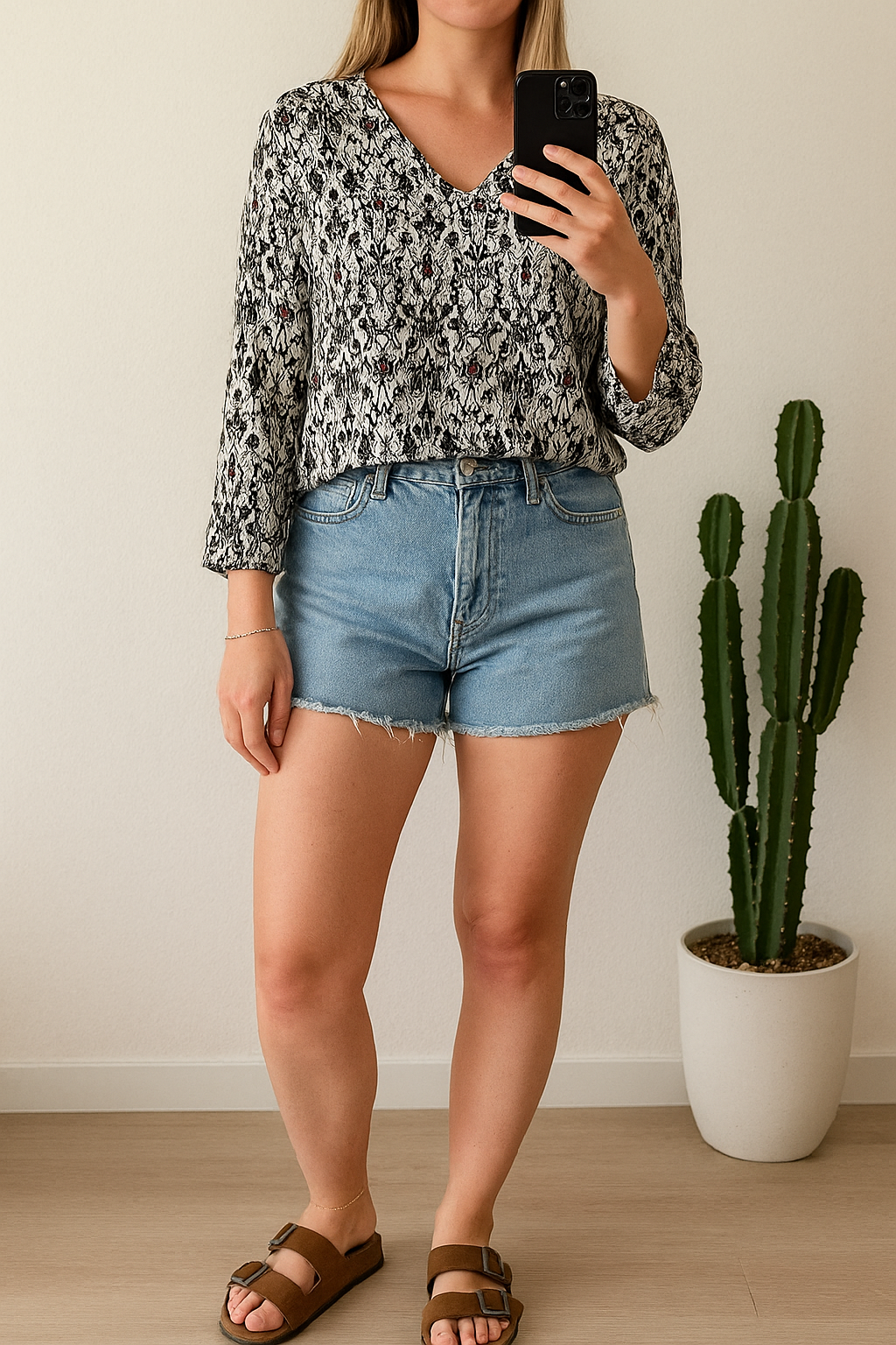 Blouse à motifs modèle Leopold T.40